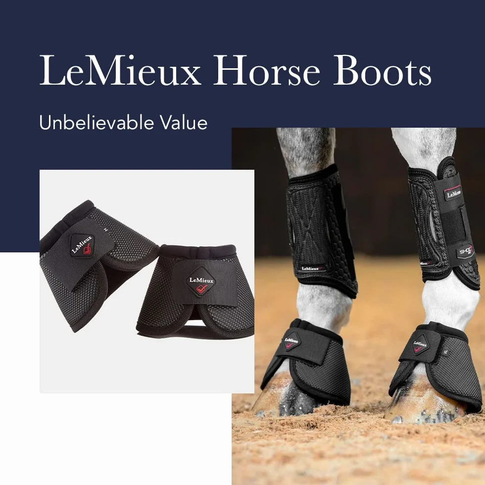 LeMieux Overreach - Botas de caballos, equipo de protección y equipo de entrenamiento, botas equinas, envolturas y accesorios