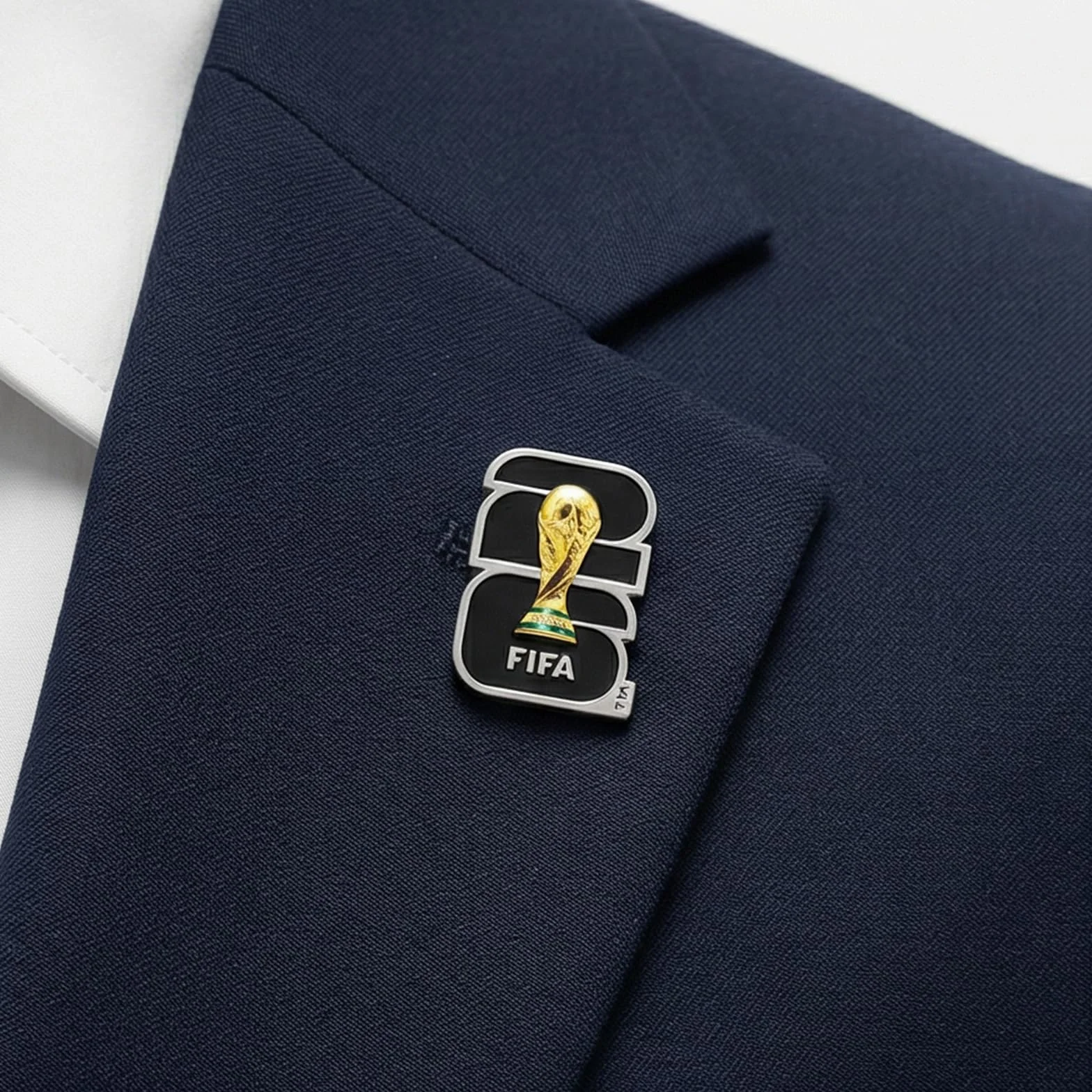 Pin Oficial FIFA Copa del Mundo 2026 – Souvenir de Aleación de Aluminio