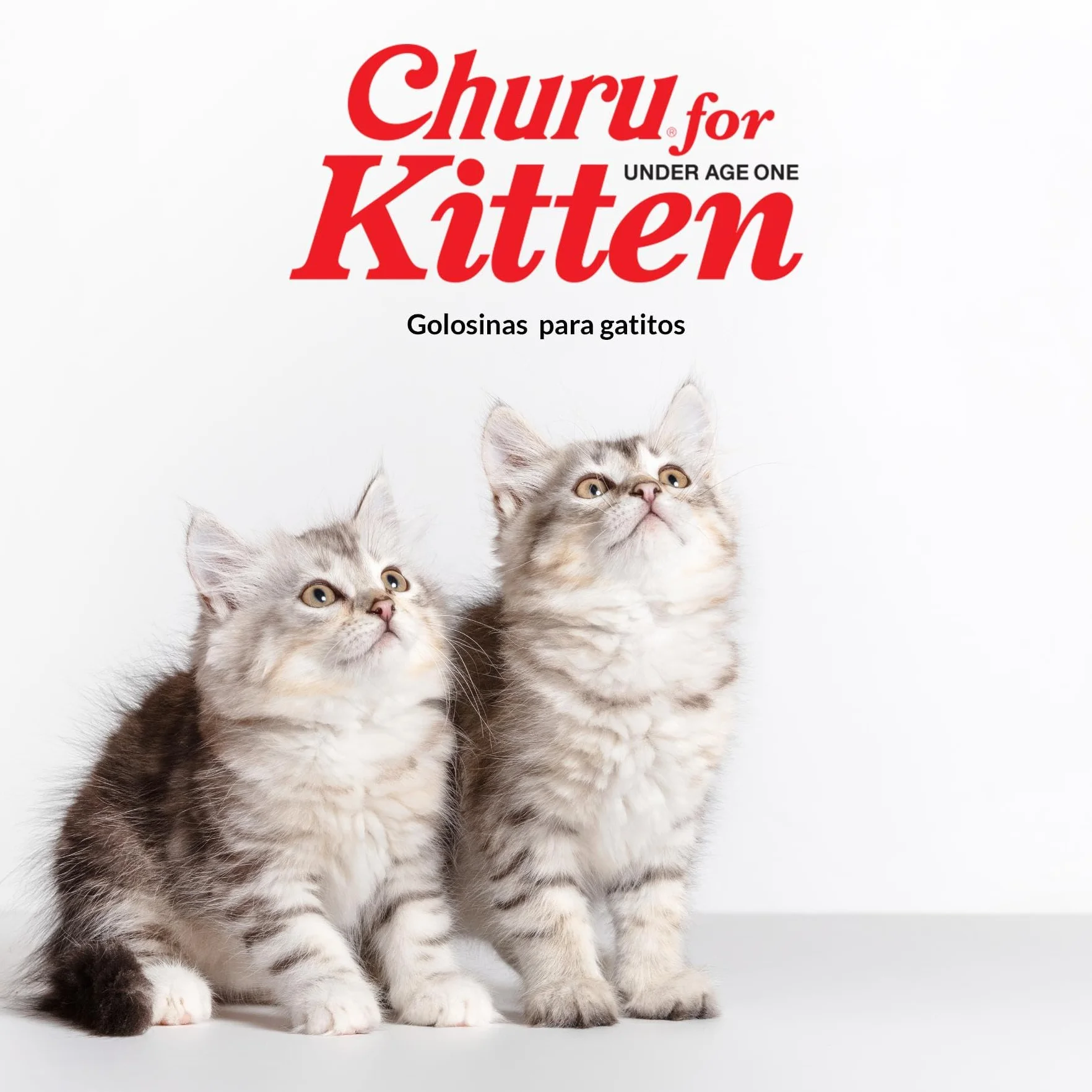 INABA Churu Kitten Gatos - Recetas Saludables de Atún y Pollo - Snack para Cachorros Menores de 12 Meses - Alimento con Omega 3 y 6 - Sin Conservantes ni Colorantes - 280g (20 Tubos x 14g)