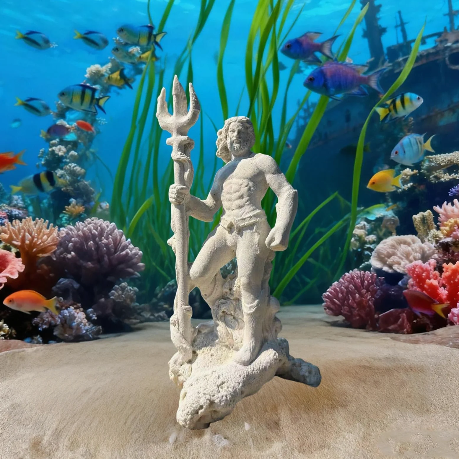 KESOTO Estatua para Acuario, Decoración para Acuario, Multifuncional, Figura Decorativa Creativa