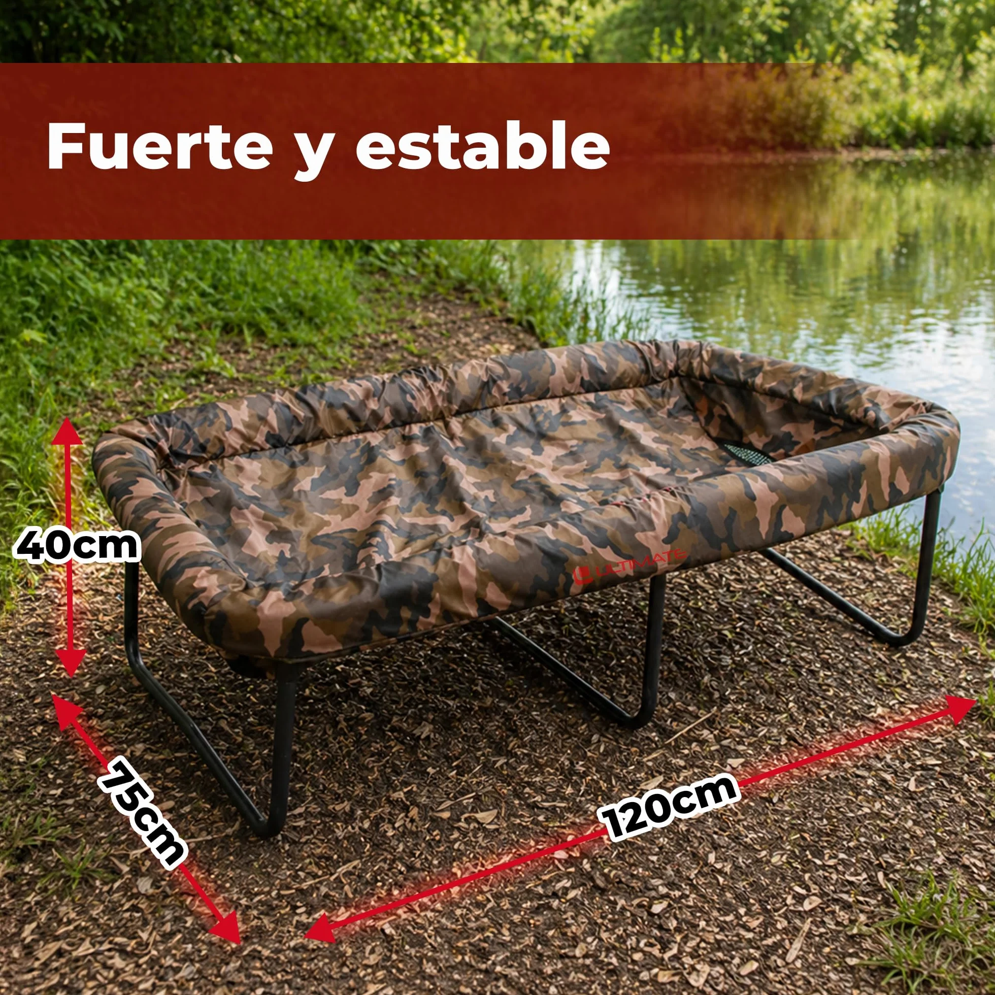 Cuna Plegable Carpa Camo Carpfishing
