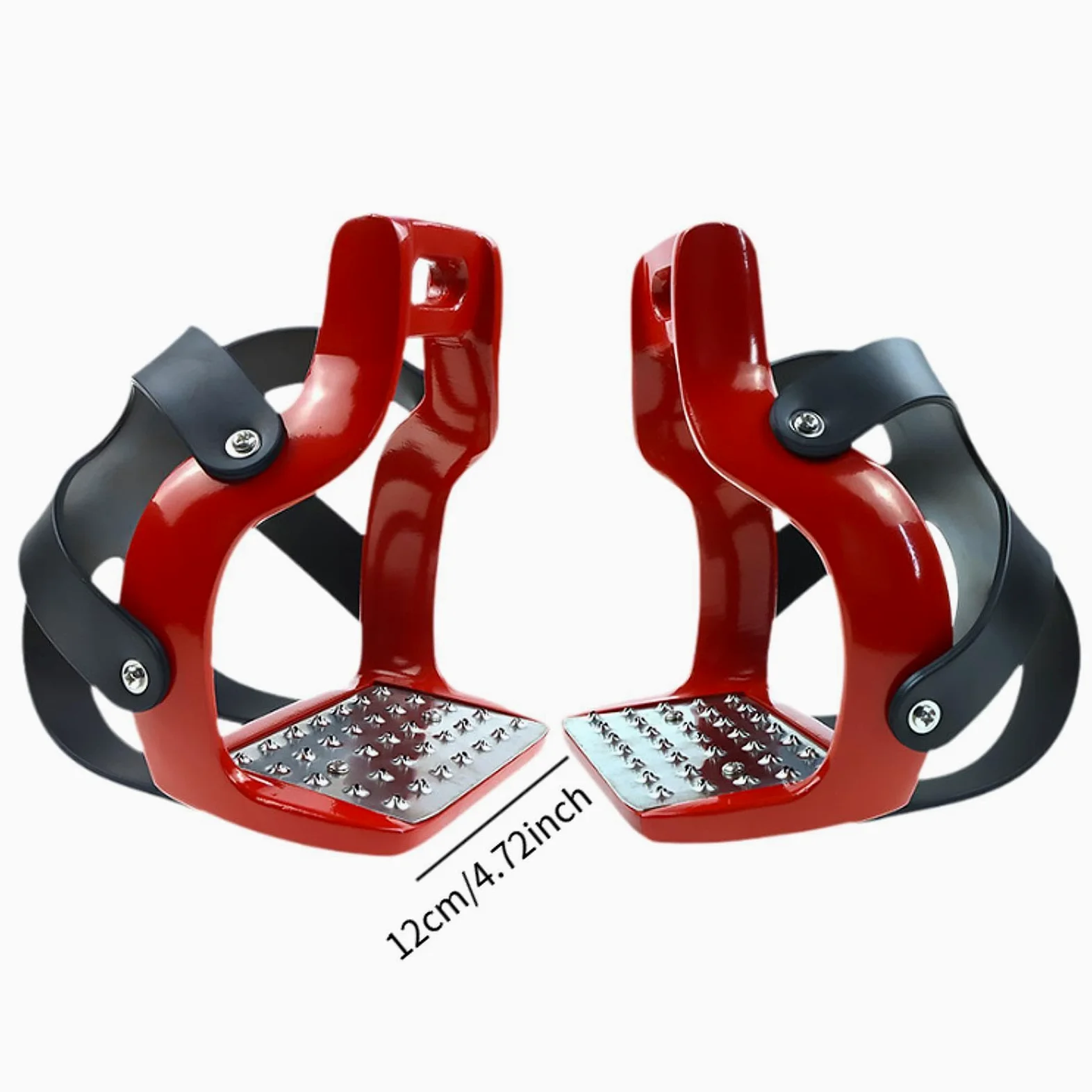 1 Par de Botas de Montar Profesionales Y Ligeras para Caballos con Suelas Antideslizantes, Fabricadas en Aluminio Robusto Y Cómodo para Una Sujeción ó