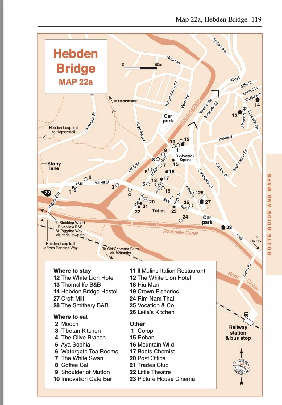 Pennine Way Edale to Kirk Yetholm Trailblazer Guide Planning Places to Stay Eat