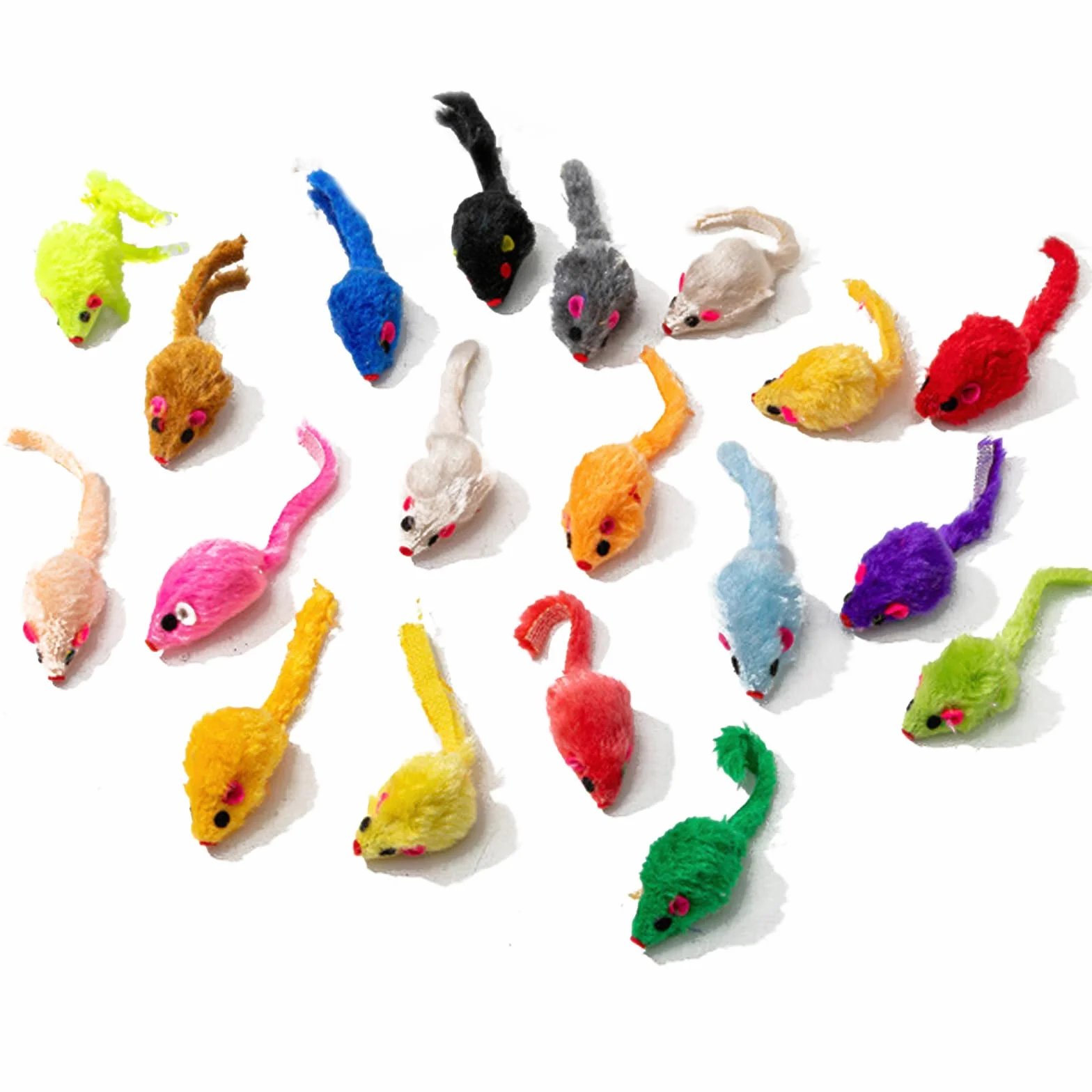 12 Piezas Juguetes para Gato, Peludo Juguetes Gato, Ratones de Juguete para Gatitos, Juguete Interactivo con Hierba gatera, para Gatos Jueguen, Caza, Ejercicio