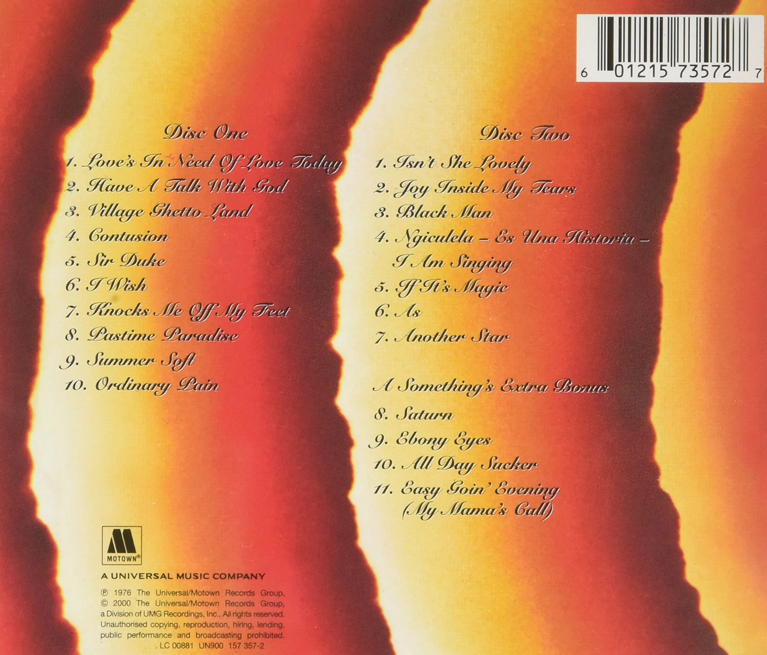 Songs In The Key Of Life