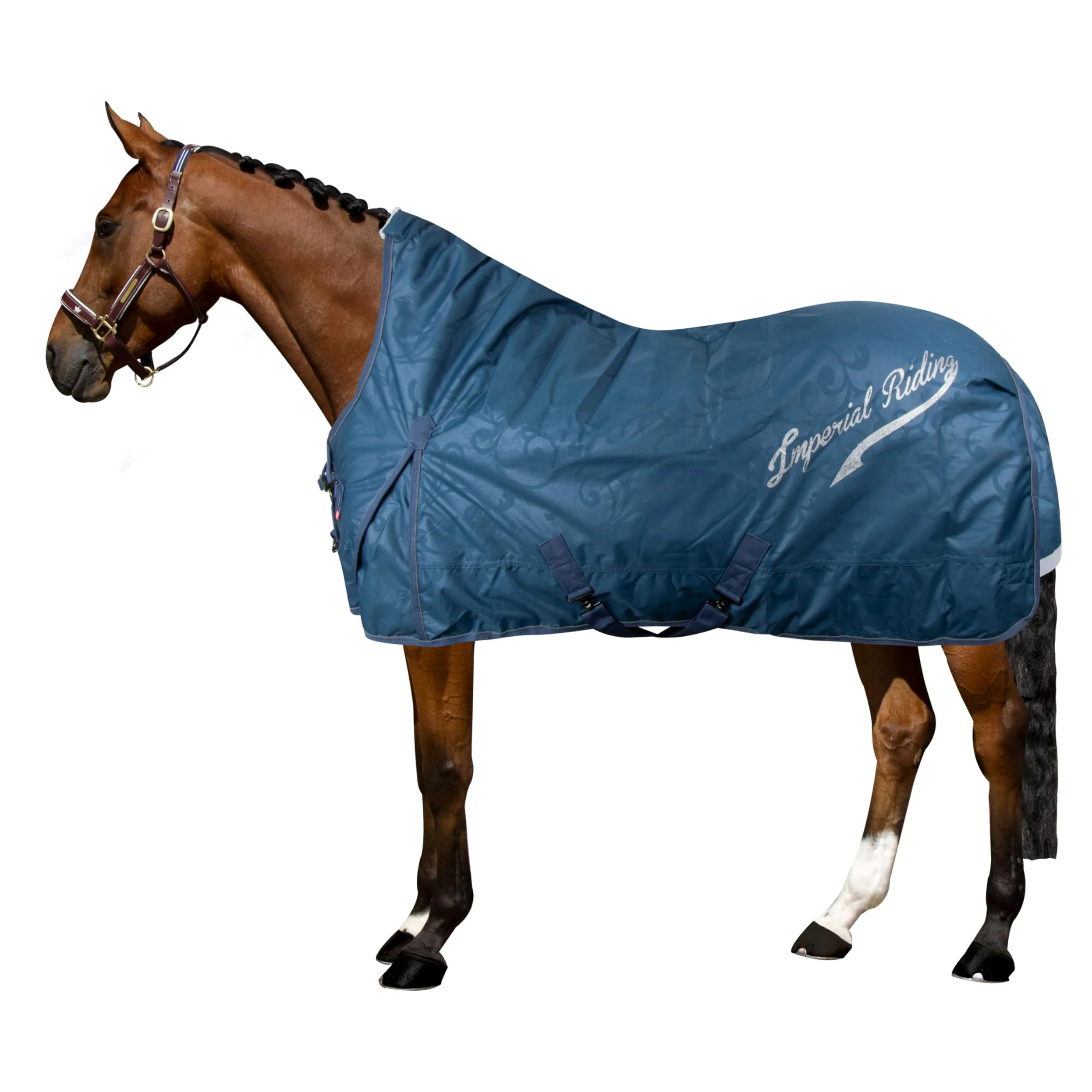 Imperial Riding IRHSuper-Dry - Manta para Exteriores (100 g, Zafiro, 165)