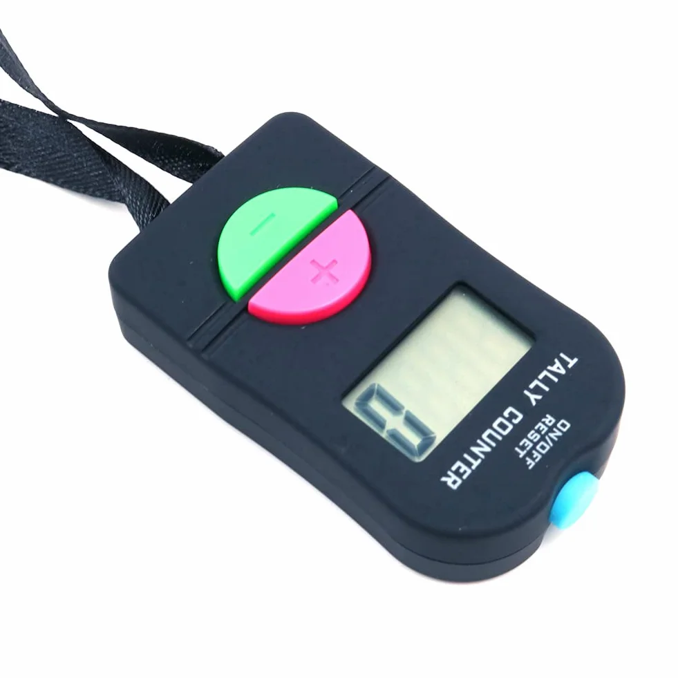 Contador de mano digital electrónico manual para sumar y restar deportes