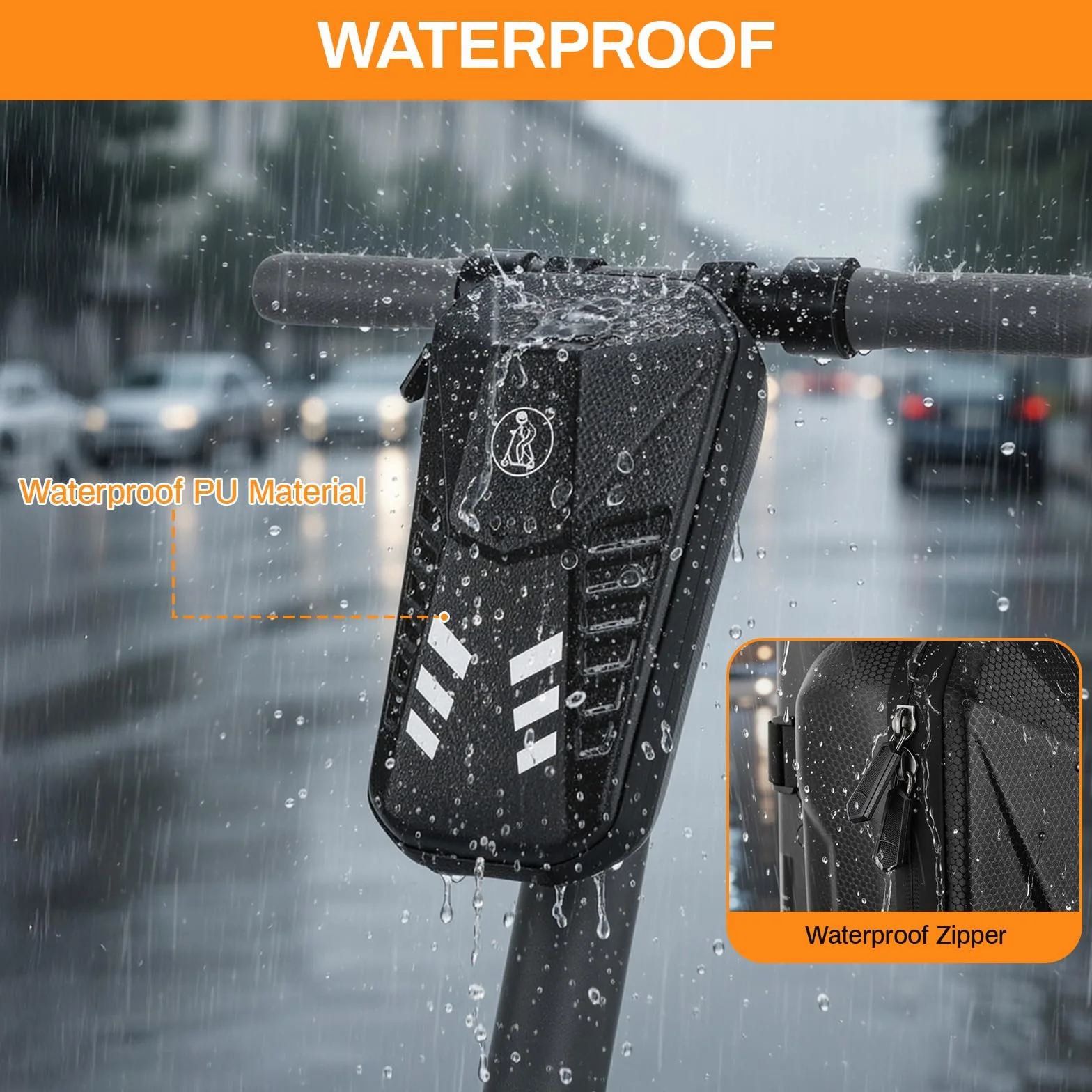 TLGREEN Bolsa impermeable para patinete eléctrico, 3L/4L gran capacidad, para Xiaomi Mijia Sedway Ninebot
