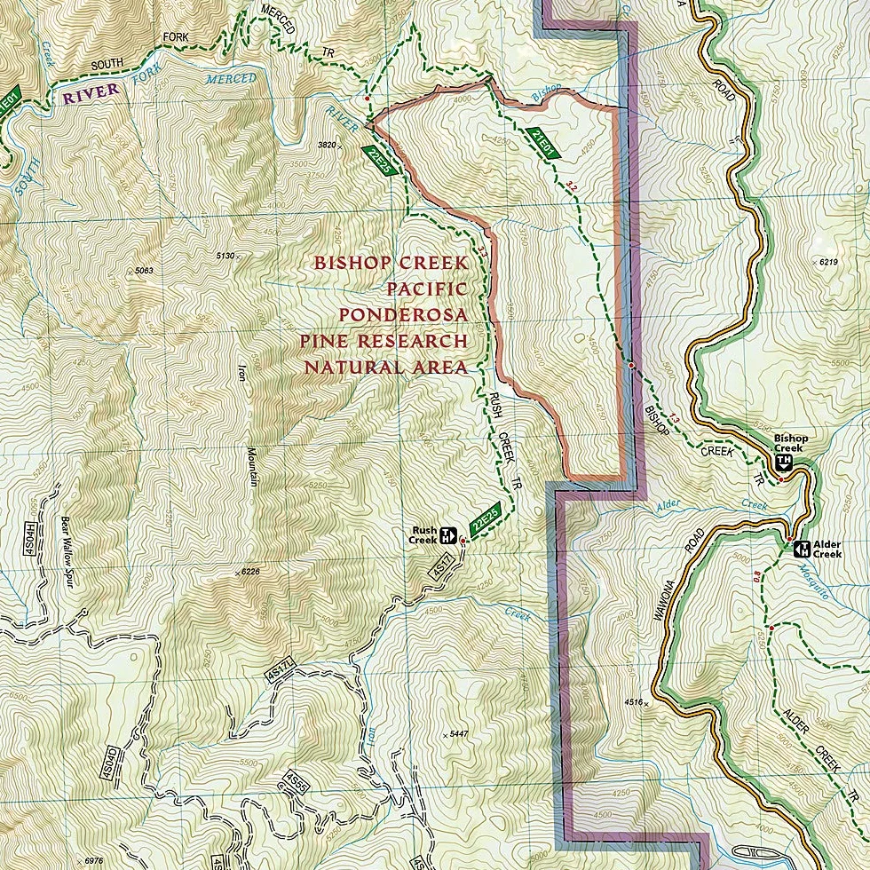 Yosemite Sw, Yosemite Valley & Wawona: Trails Illustrated National Parks Map (National Geographic)