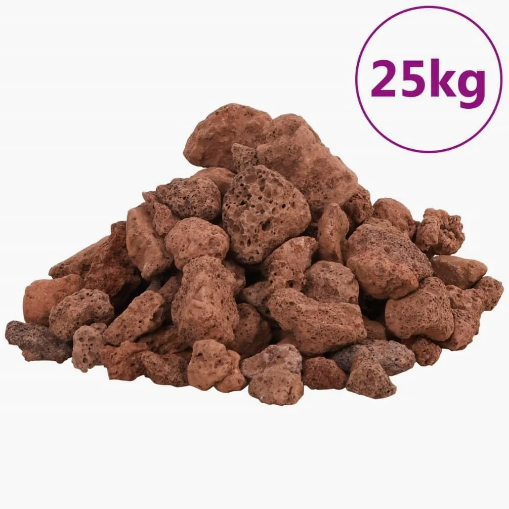 Rocas volcánicas 25 kg 1-2 cm, piedras de lava naturales para acuario decoración, filtro biológico para agua dulce y salada, mejora la calidad del agua y control