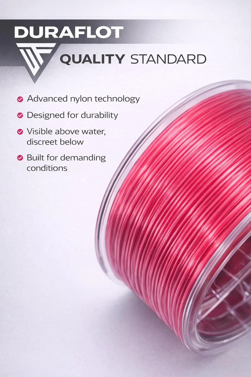 Zafiro Pink Hilo de Pesca Monofilamento Nylon 1000-2000 m 0,18-0,50 mm Baja Memoria Alta Abrasión