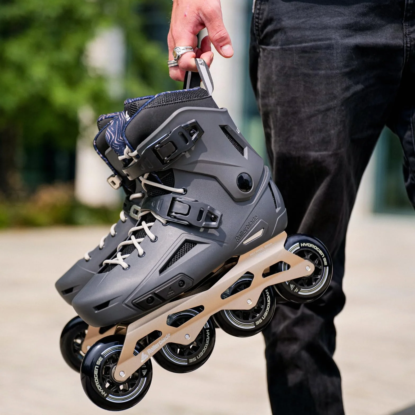 ROLLERBLADE Lightning 90 Inline Skate 2024 Anthracite/Taupe