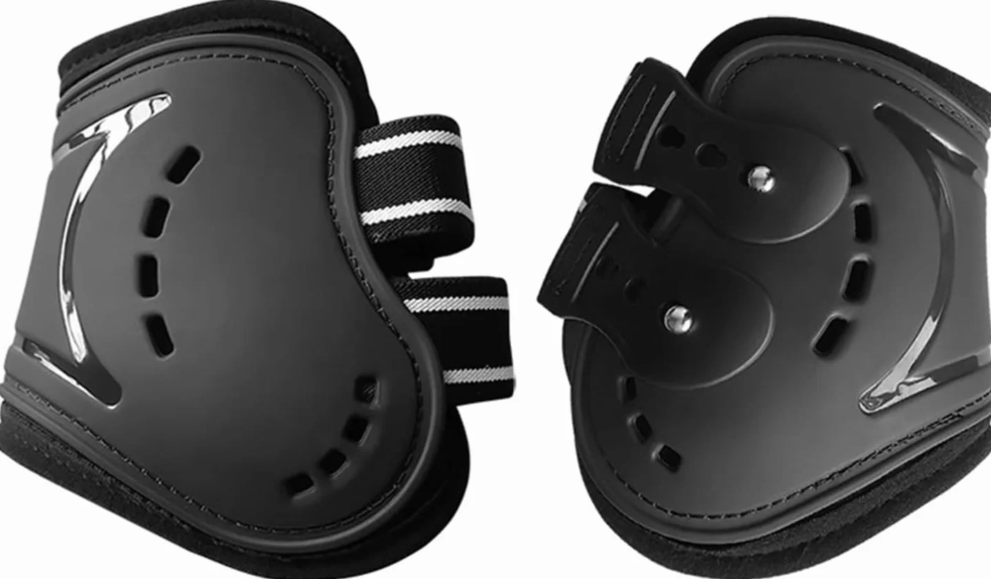 Botas de Caballo, 4 Piezas Protectores de Piernas Delanteras para Caballos, Guardabarros para Entrepierna, Protectores de Piernas Ajustables, Envolturas Protectoras para Patas de Caballo, M