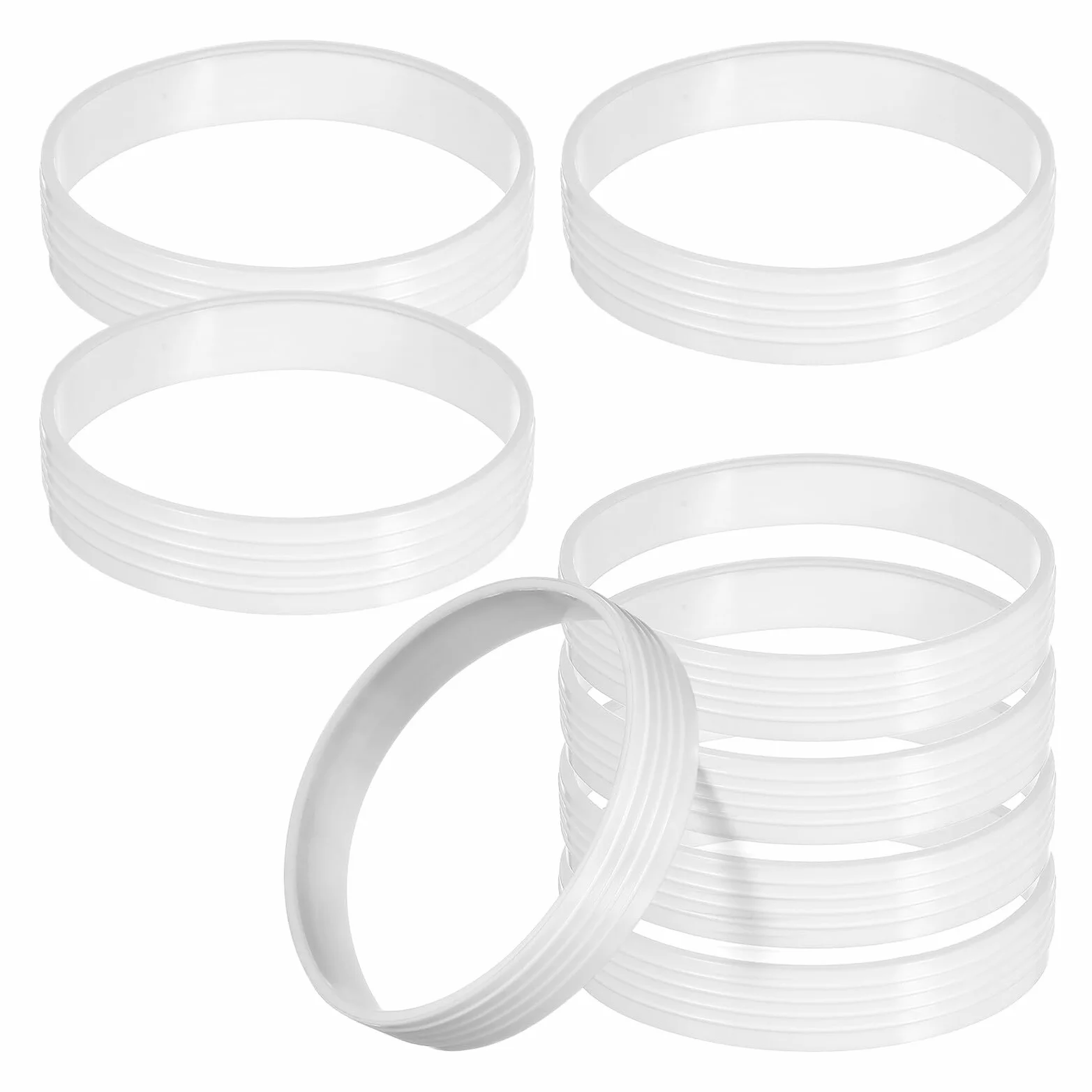 SOIMISS Anillos Blancos para Hoyos de Golf de 8 Piezas en Plástico PP