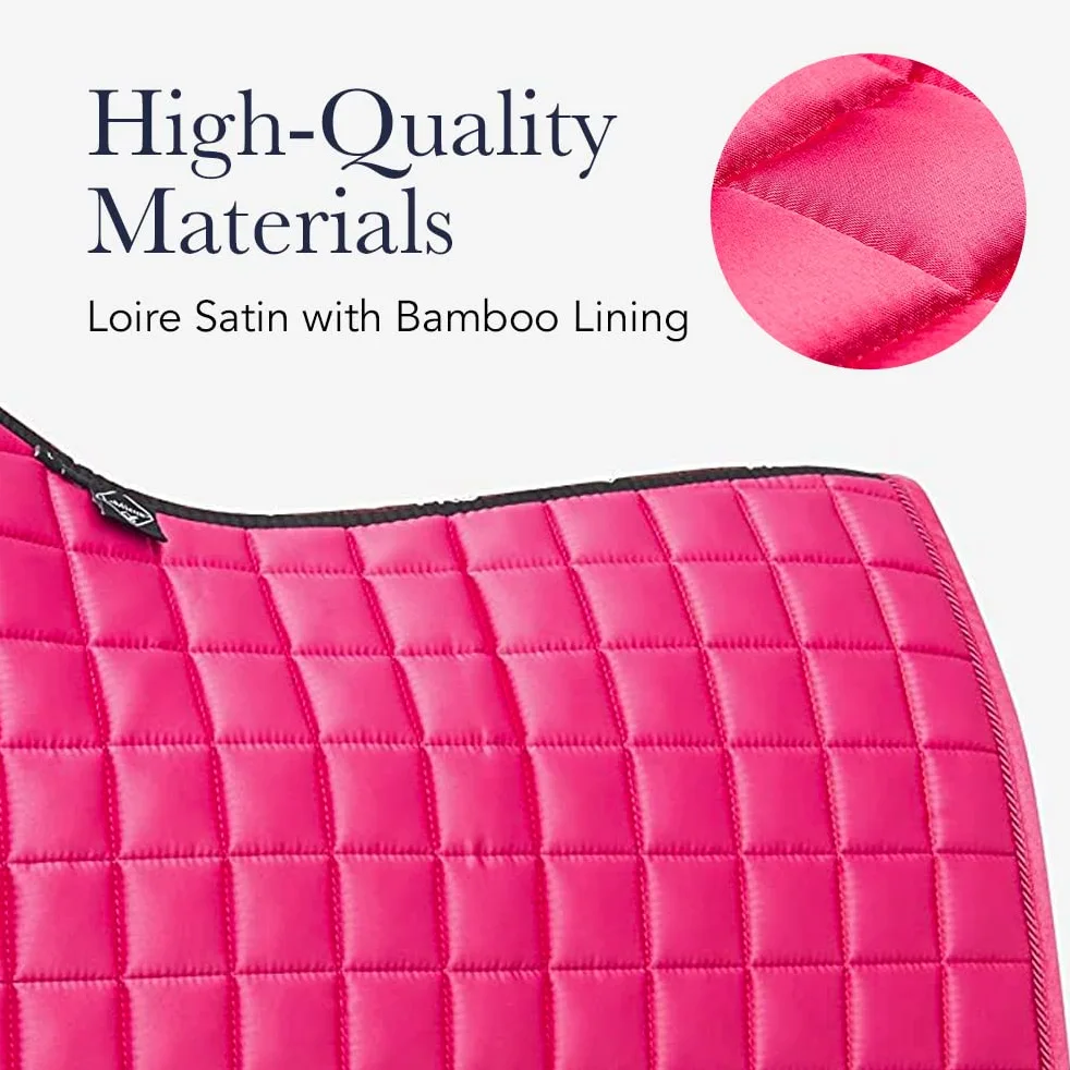 LeMieux Loire Classic Satin Dressage Square Hunter - Saddle Pad Unisex Adulto