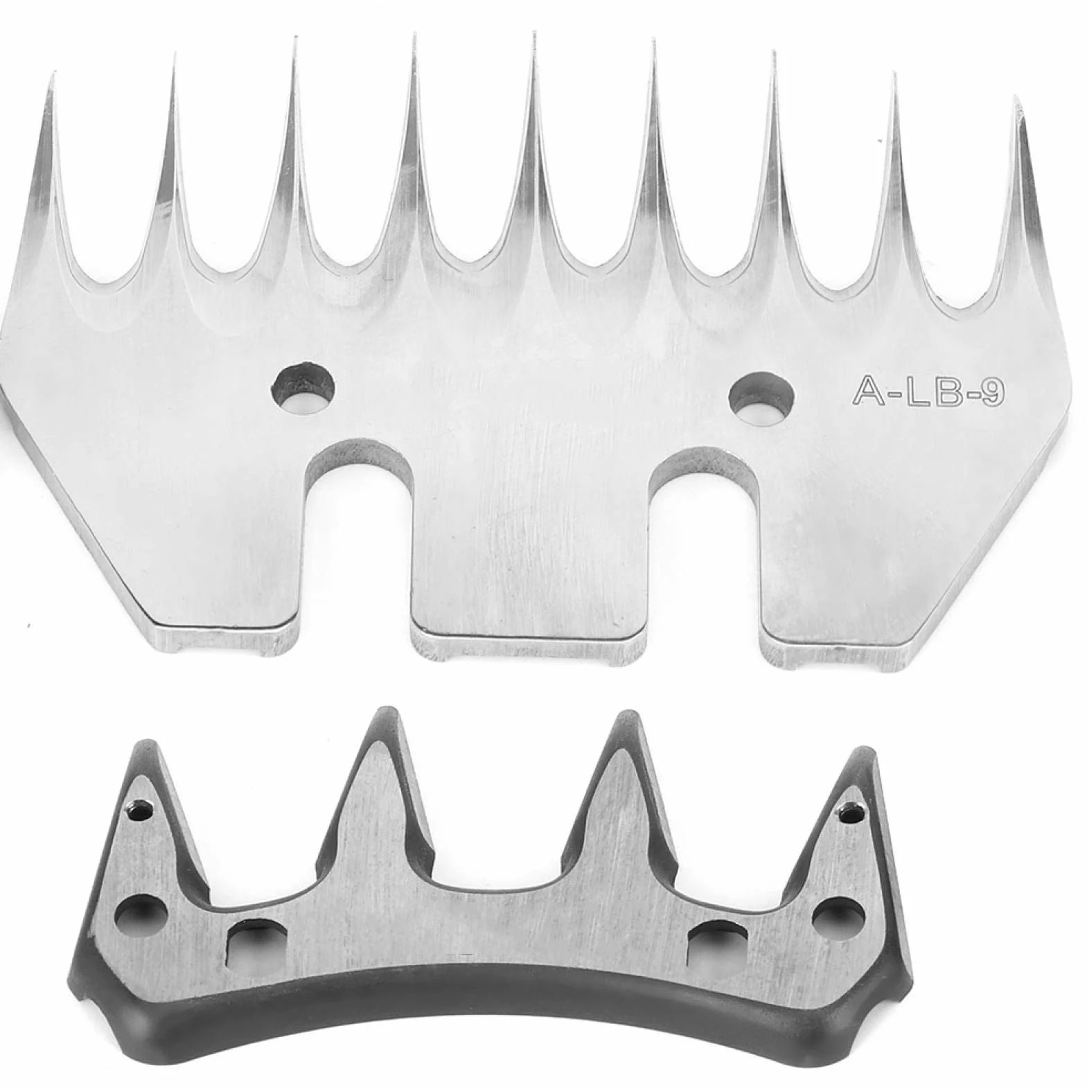 Cortadora de ovejas de acero inoxidable Cuchilla de corte de alta dureza Reemplazo de cortador de corte para ovejas l Aseo(9-tooth straight blade (+ swing blade))