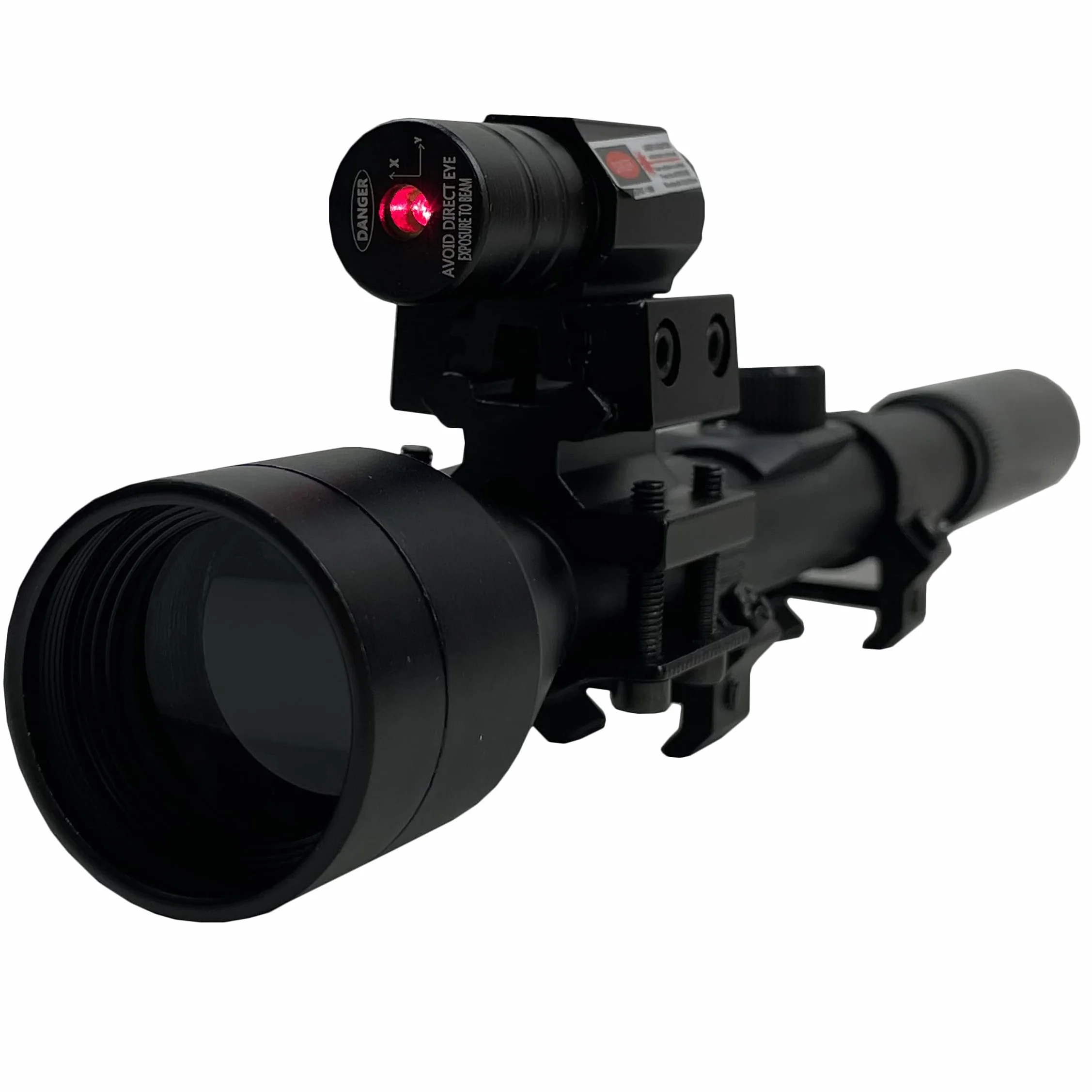 Visor telescópico 4x28 táctico Gamo con láser para carabinas y escopetas de balines Airsoft