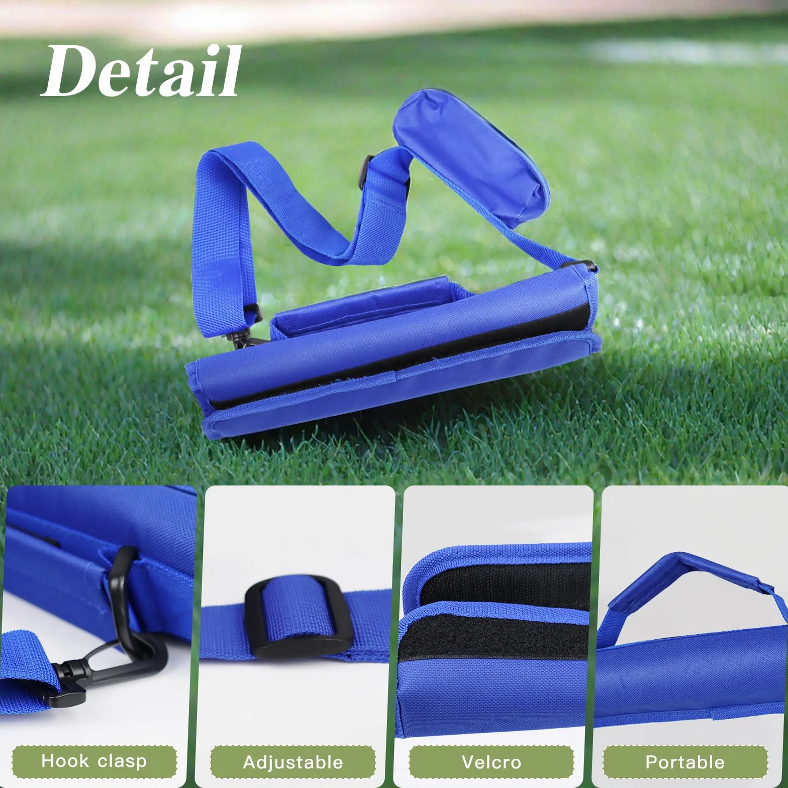 Bolsa de golf plegable para hombre y mujer con bolsillo y correa para 3-5 palos