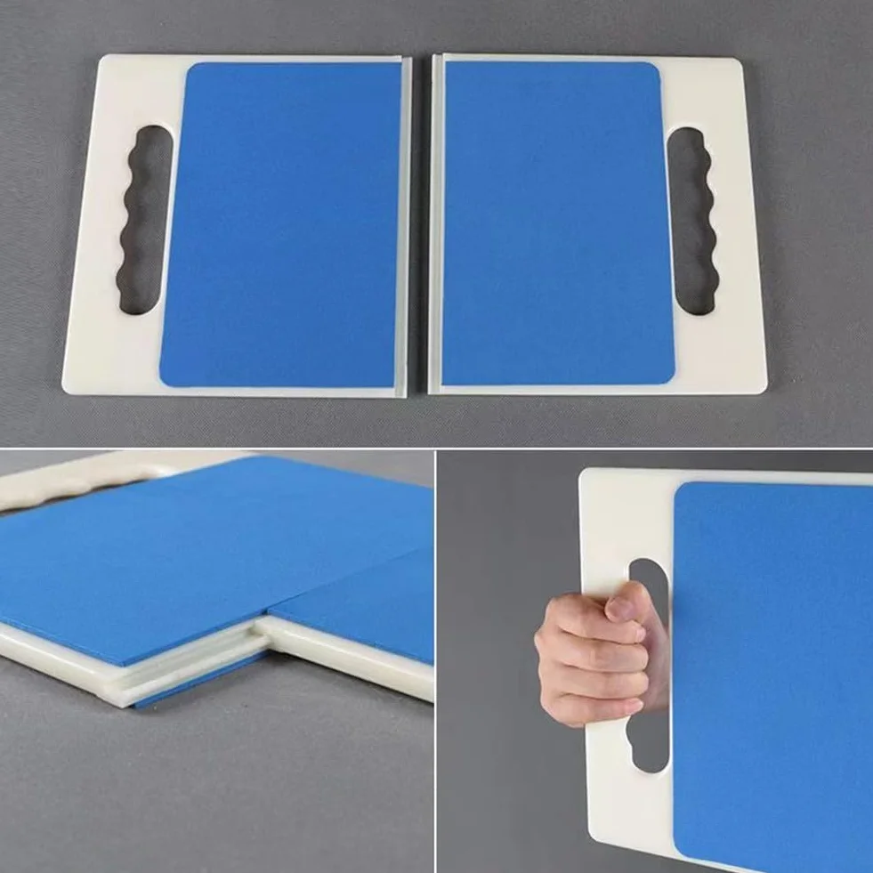 Tabla de descanso Taekwondo con mango 0.6 cm y 0.9 cm de grosor para diferentes fuerzas (azul)