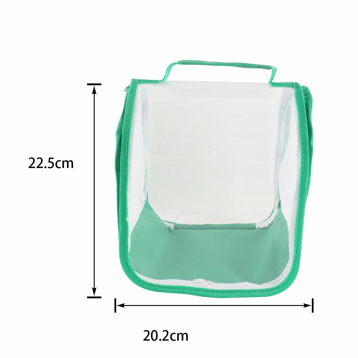Qury Jaula de hábitat de mariposas, 7.9 x 7.9 x 7.9 pulgadas, plegable, malla de ventilación transparente con asa para mariposas, libélulas (verde)