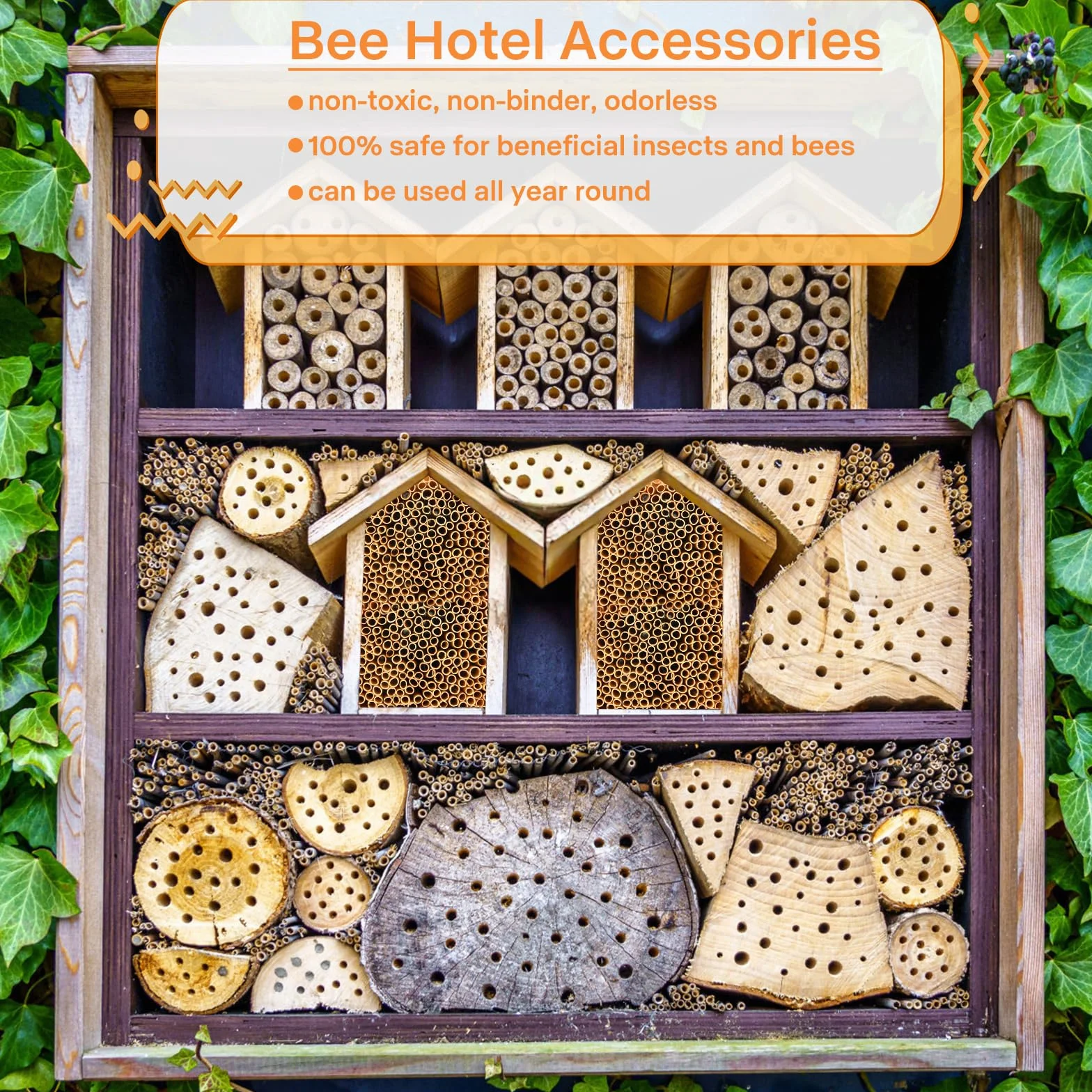 500 Tubos Nidos para Hotel de Insectos, 14.5 Pajitas de Trigo para Casa de Insectos, Casquillos de Nido para Abejas Silvestres, Accesorios para Casa de Insectos, Hotel de Abejas, Casa de Abejas