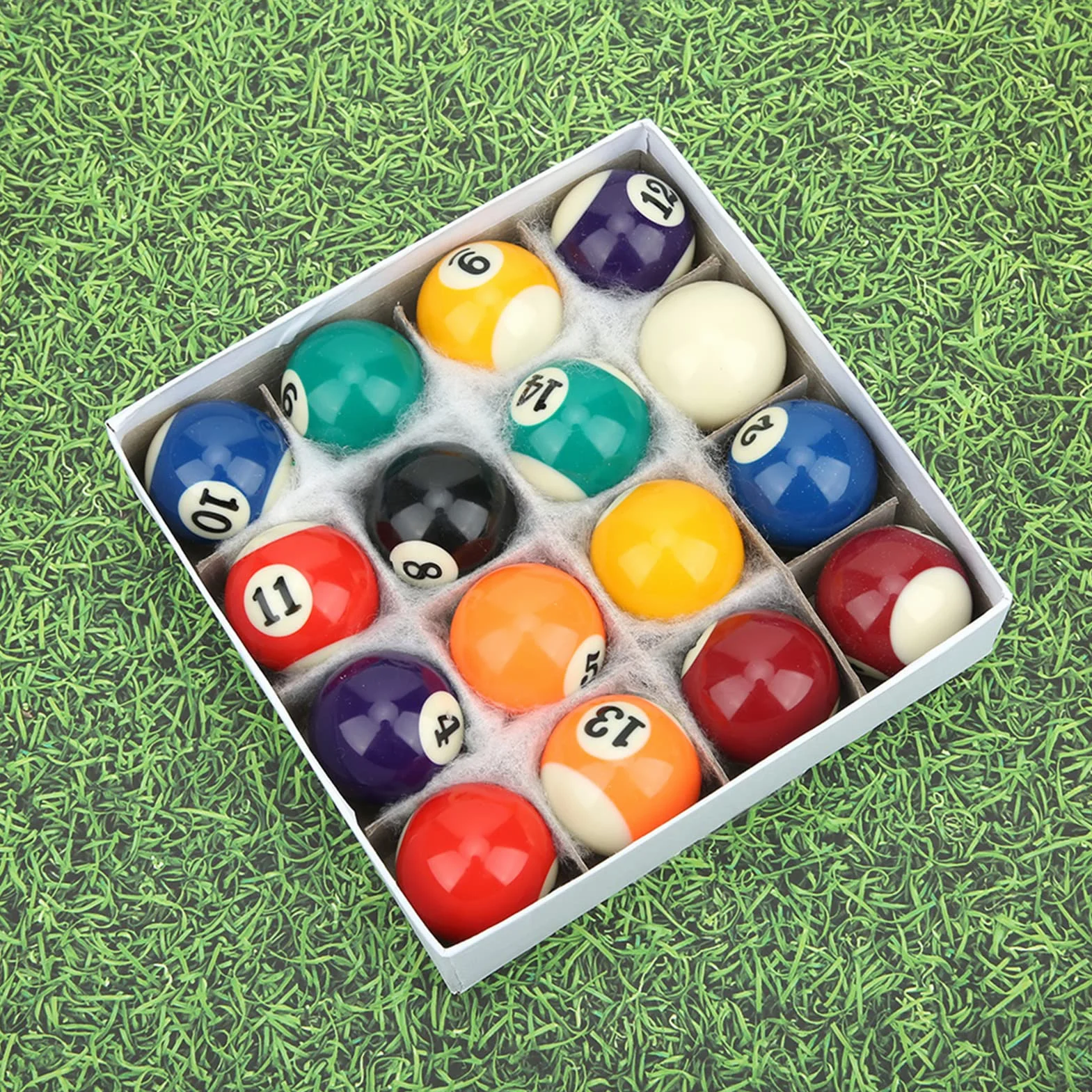 Juego de Bolas de Billar Americano 16 Piezas 38 mm Resina