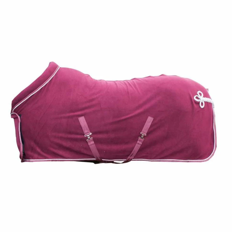 HKM Manta para caballo, color rojo oscuro, talla 125