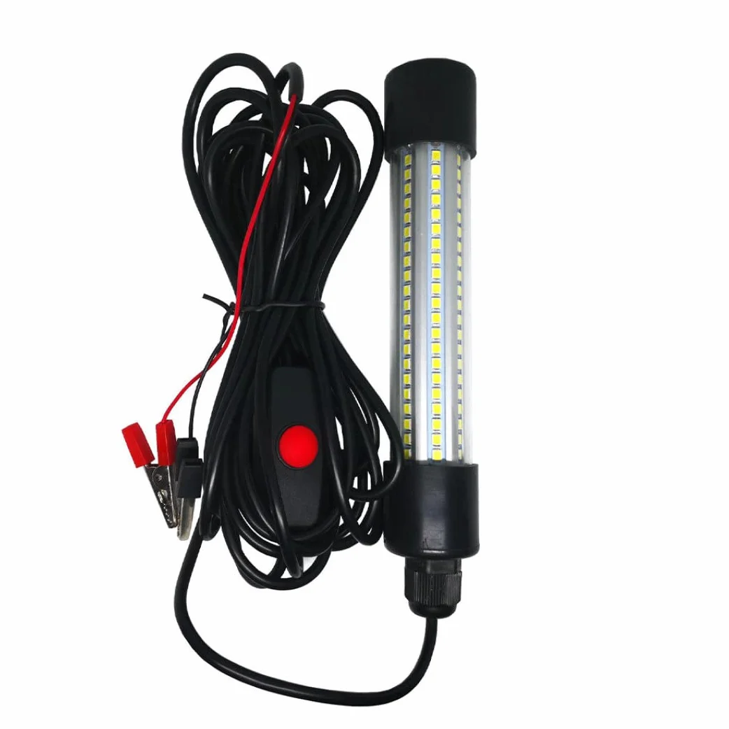 Lámpara de Pesca LED Sumergible IP68 DC/AC12-24V Verde Impermeable