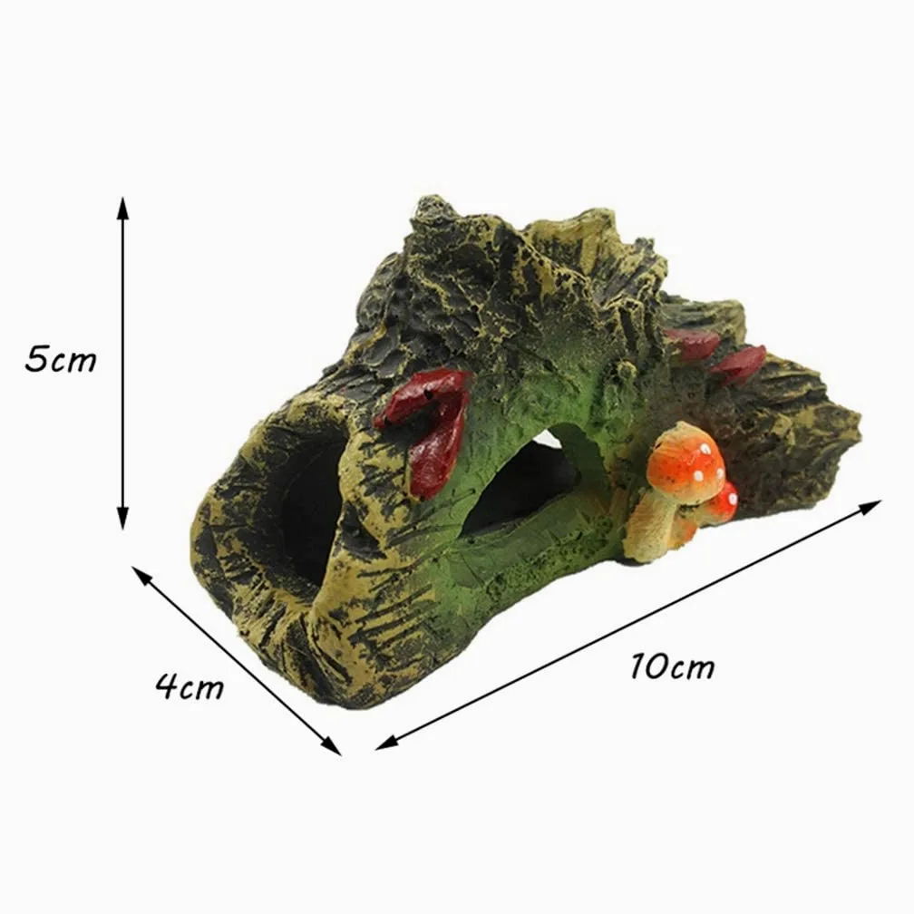 Escondite de Agujeros para árboles, paisajismo de acuarios, decoración de hábitat, escondites de Peces, lagartos y Tortugas, Accesorios para Cajas de Cuevas de Reptiles