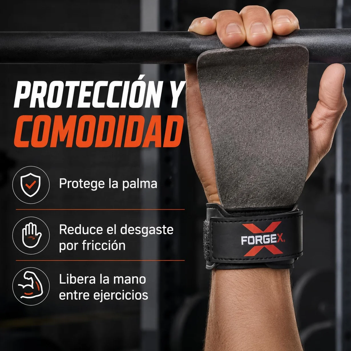 Calleras Crossfit Pro Grip 2,7 mm Agarre Antideslizante Muñequeras Hand Grips Dominadas Calistenia