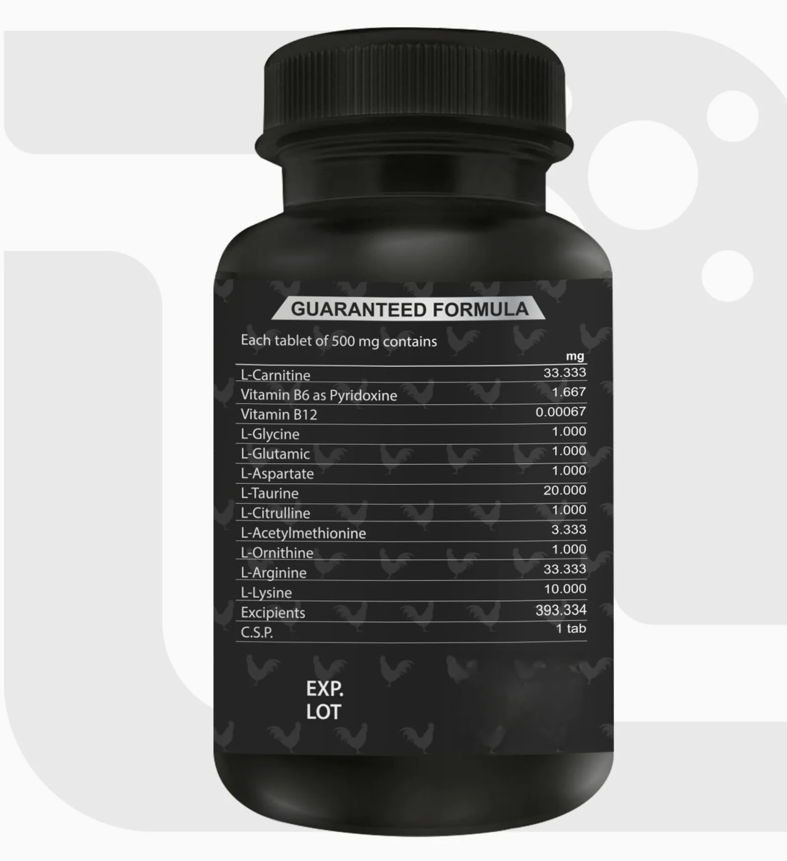 Potenciador de aminoácidos para gallos Aminoplex100 Tab, Vitamina para Gallos