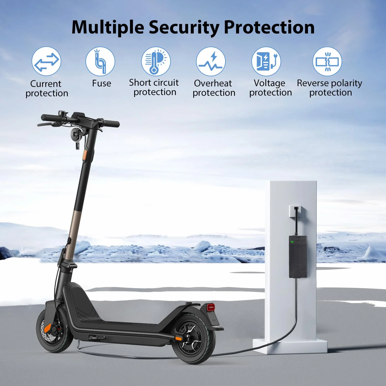 Cargador Patinete Electrico 42V 2A Compatible Xiaomi M365 Pro Pro 2 Mi 3 1s Ninebot G30 E F Series 84W AC DC 8mm