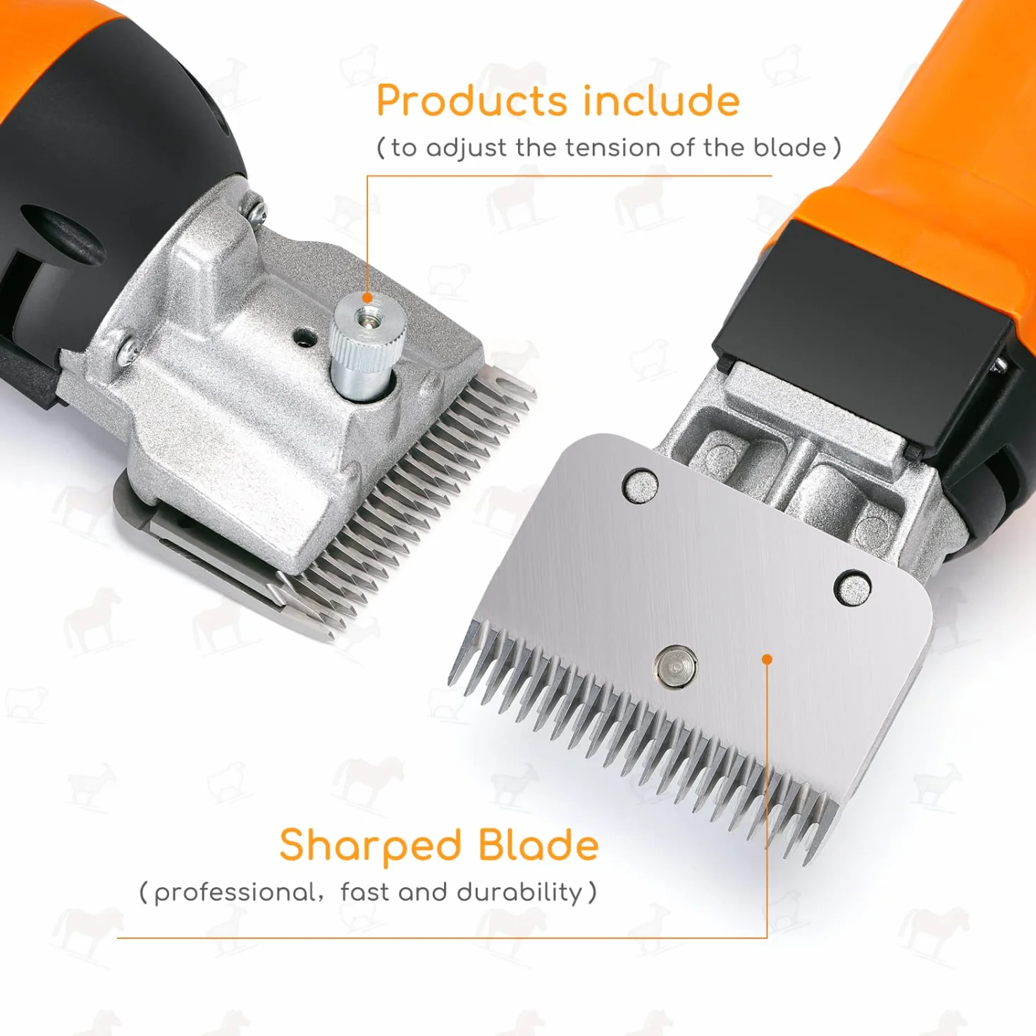 Nobleza 550W de Pelo Caballos máquina para esquiladora Caballo Cortar ovejas eléctrica cortadora Maquina Profesional Kit de Belleza de Ajuste de Seis velocidades