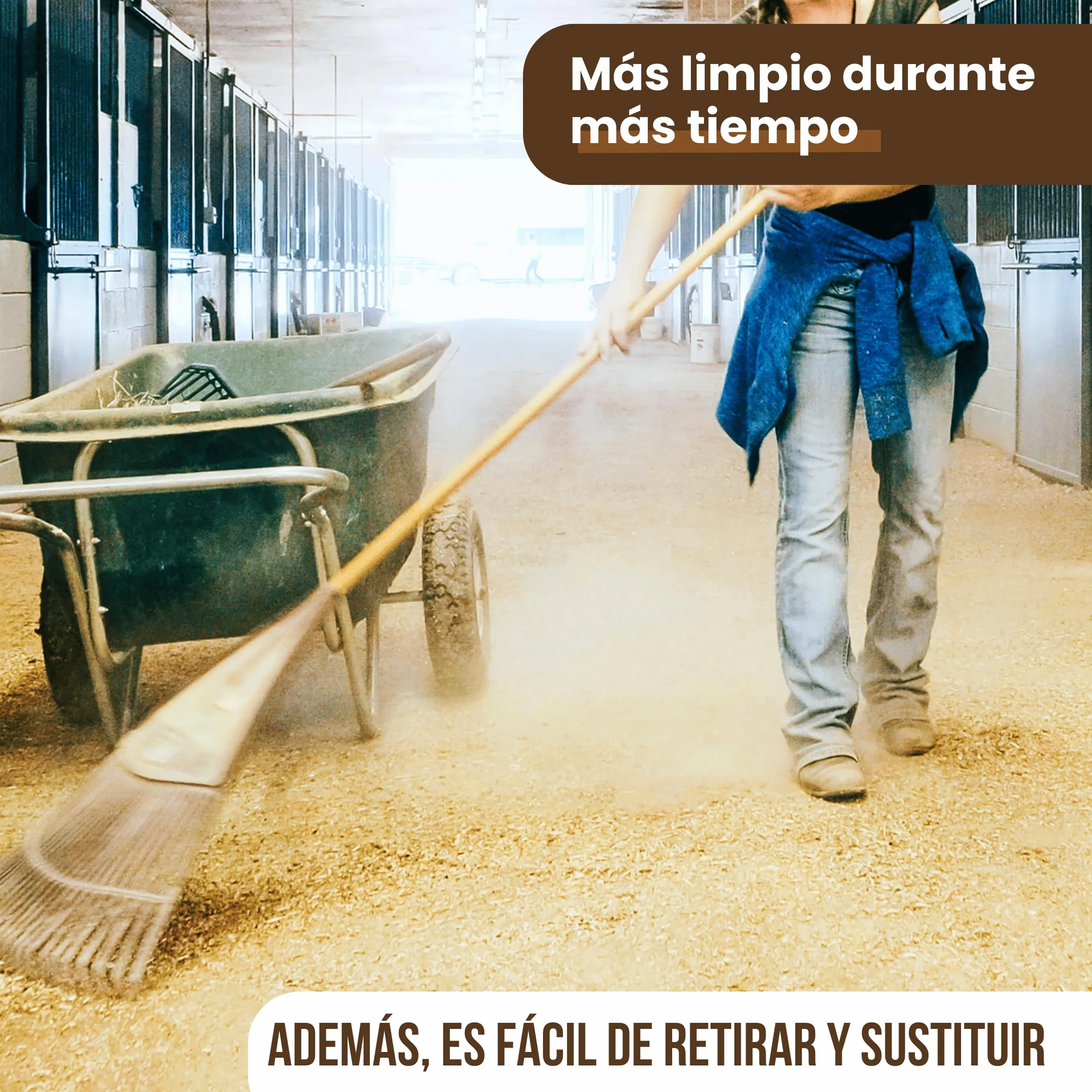 Virutas de Madera para Mascotas, Gallinas, Aves de Corral y Otras Mascotas 100L ~ 15 Kg - para Aves, Conejos, Caballos - 100% Natural - Absorbente Evita Parásitos - Sustituto Serrín de Mascotas