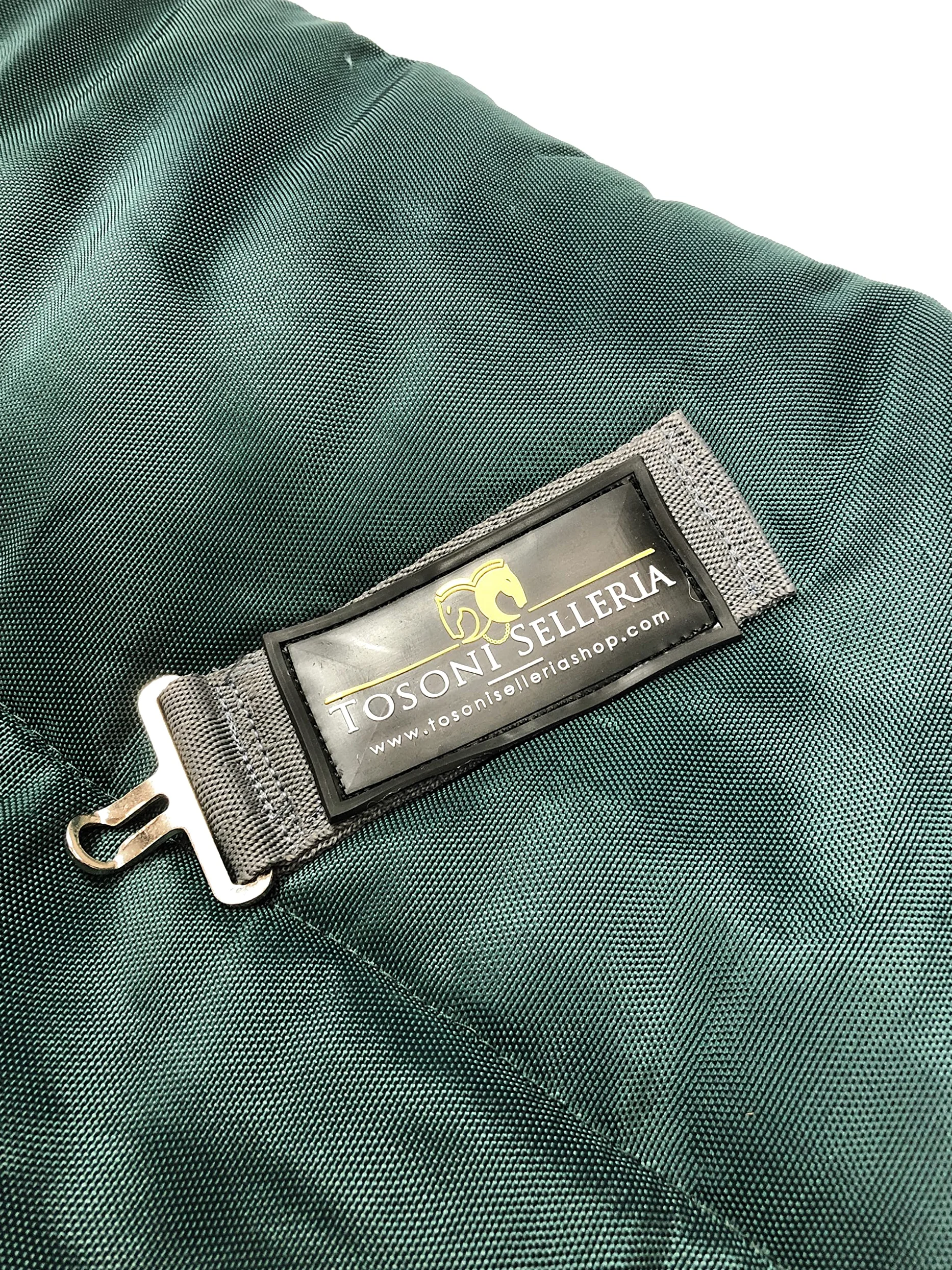 Horses, Manta de Invierno Heavy para Caballo 500g, Acolchada, Suave, Cómoda, Ideal para la Cuadra, con Bordes de Nailon Reforzado, Medidas Desde 128cm hasta 162cm, Disponible en Verde y Negro