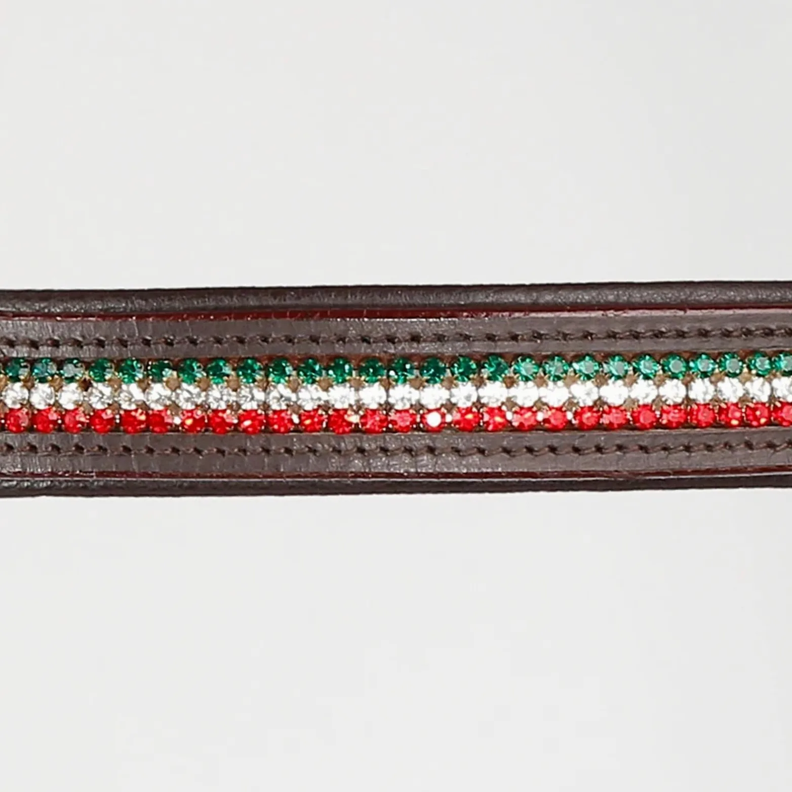 Riendas de Caballo Brida de Diamante Brida de Cuero Color marrón con riendas de Goma con tapón para Caballos(Black S)