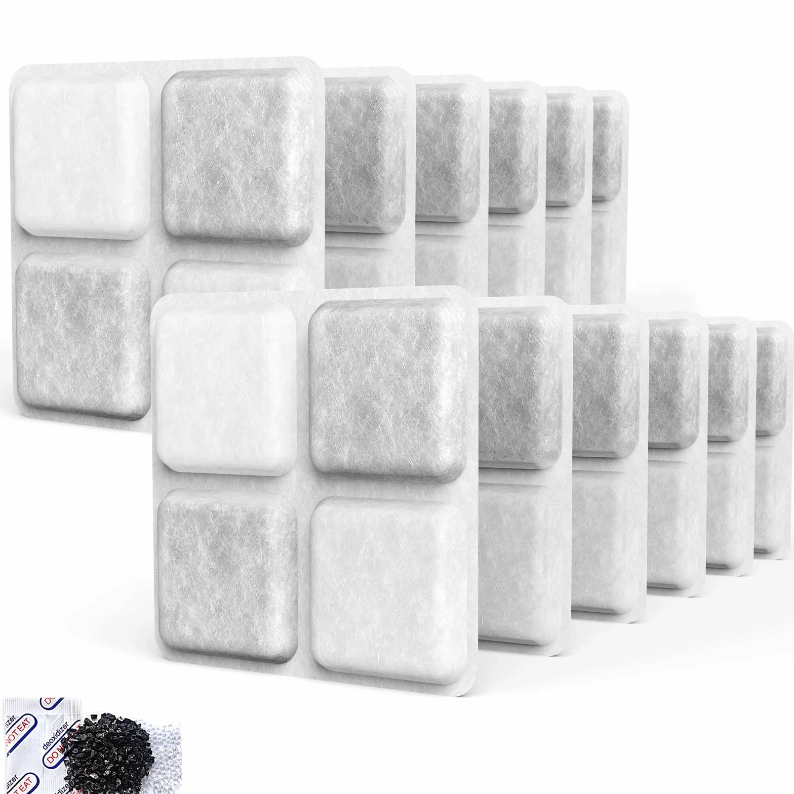 12-Pack Bolsa Desecante para Comida de Mascotas, Compatible con los Comederos Automáticos para Perros y Gatos Petlibro