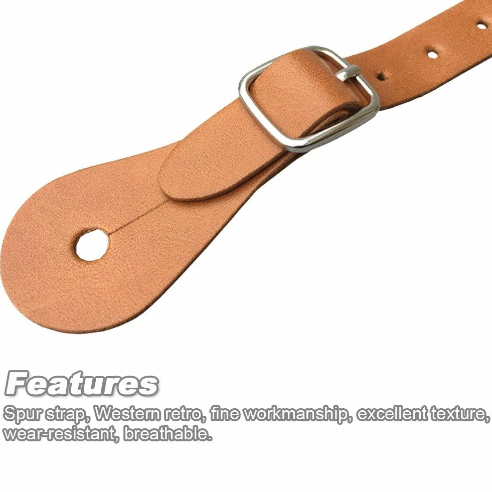 Correas para Espuelas Hrippy 1 Par Cinturón con Hebilla Ajustables para Botas Ecuestres