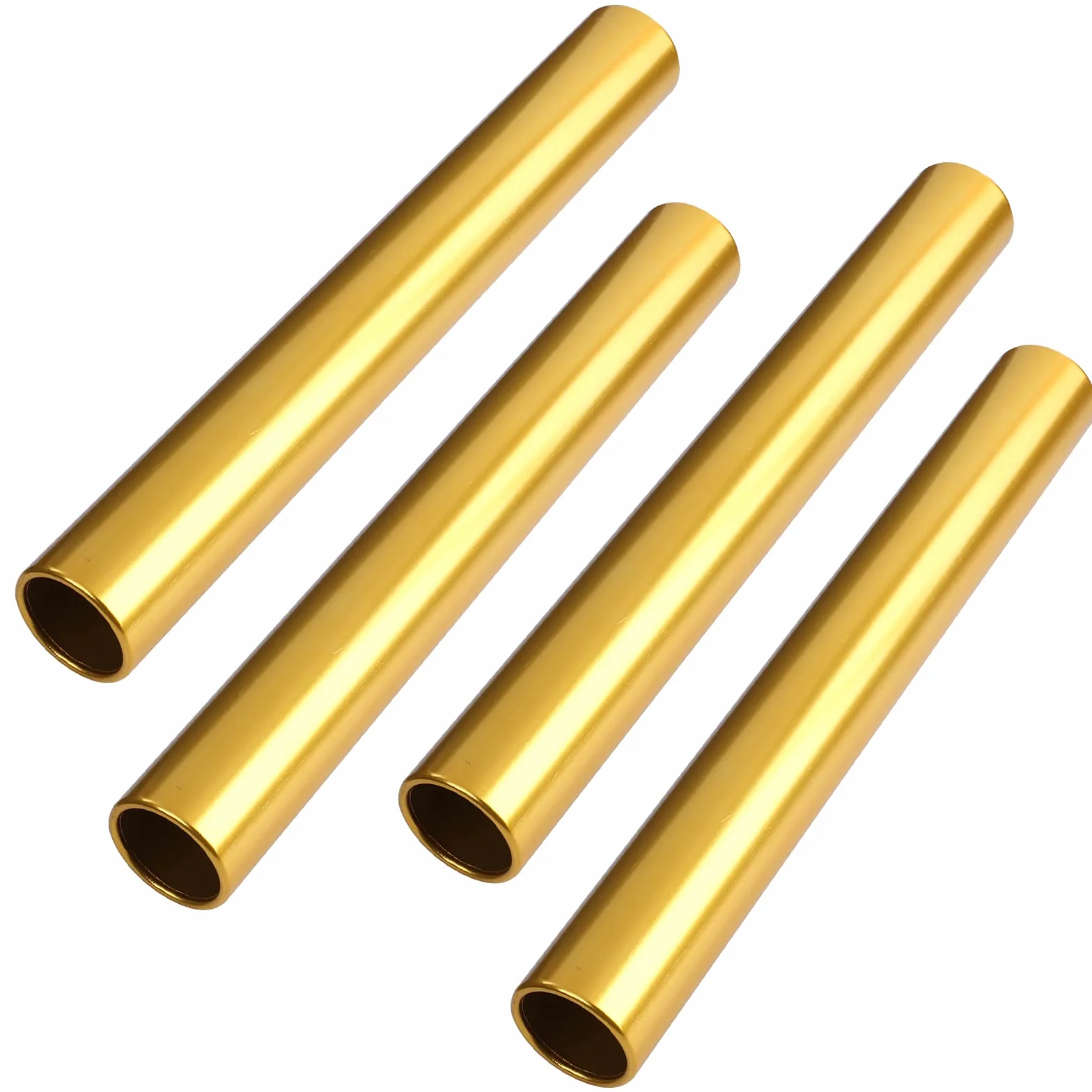 Bastones de relevo de aluminio para pista de campo, equipo de carrera resistente a la corrosión, superficie lisa de alta resistencia