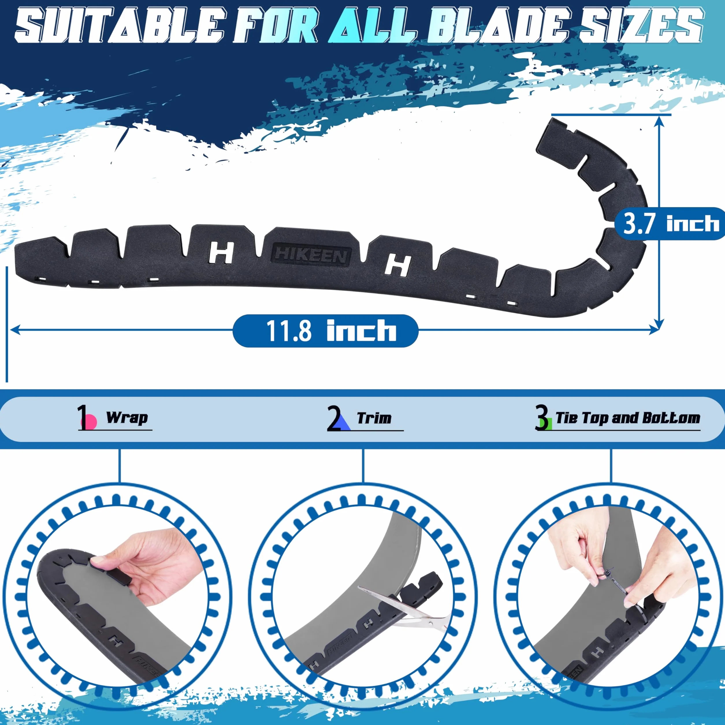 BOOSTEADY Protector de Hoja de Hockey con 25 Vendas de Grippara, Accesorios para Hockey Hielo Funda para Hoja de Hockey Entrenamiento