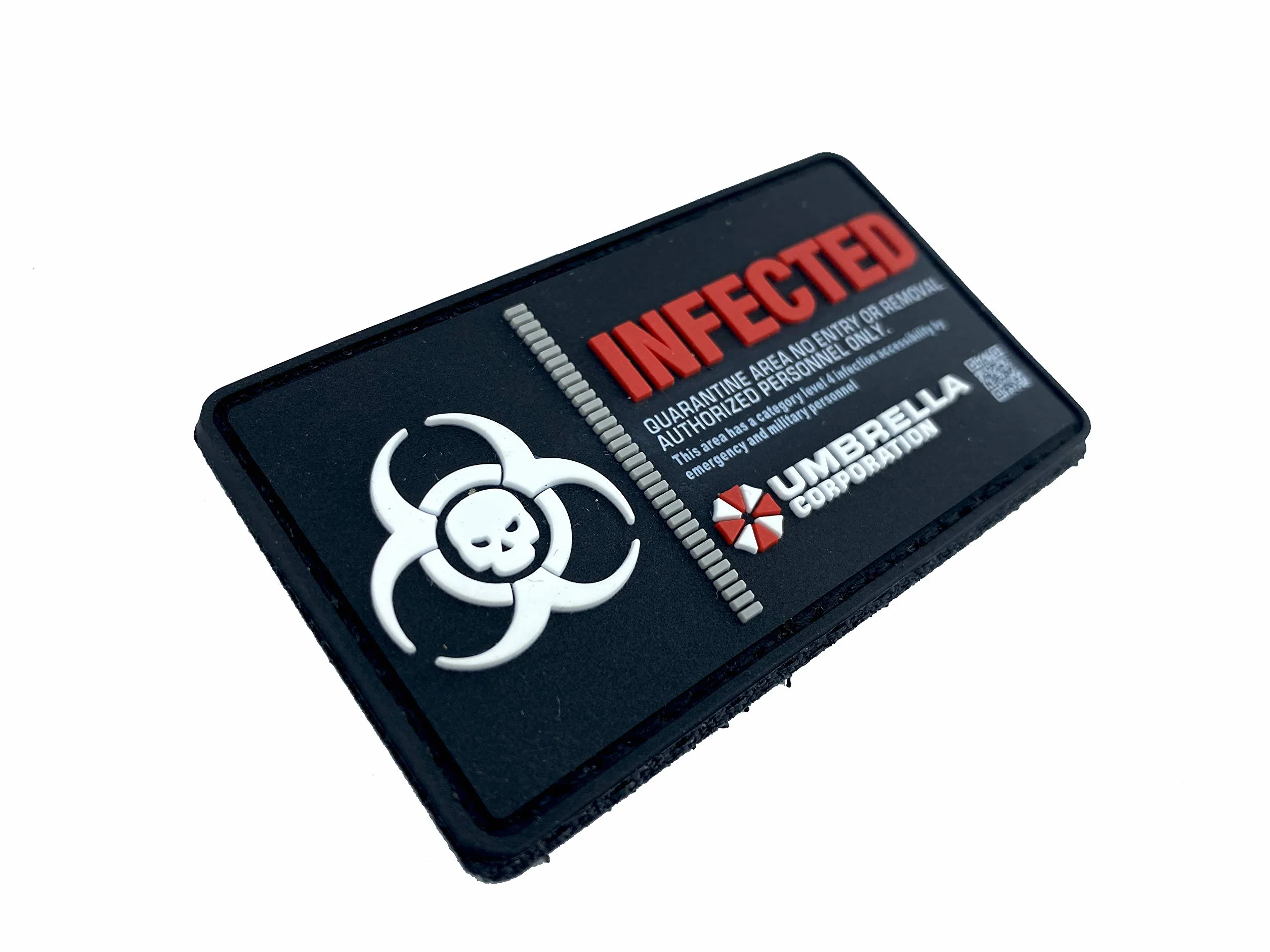 Patch Nation Parche rectangular de PVC para airsoft Paintball Infectado