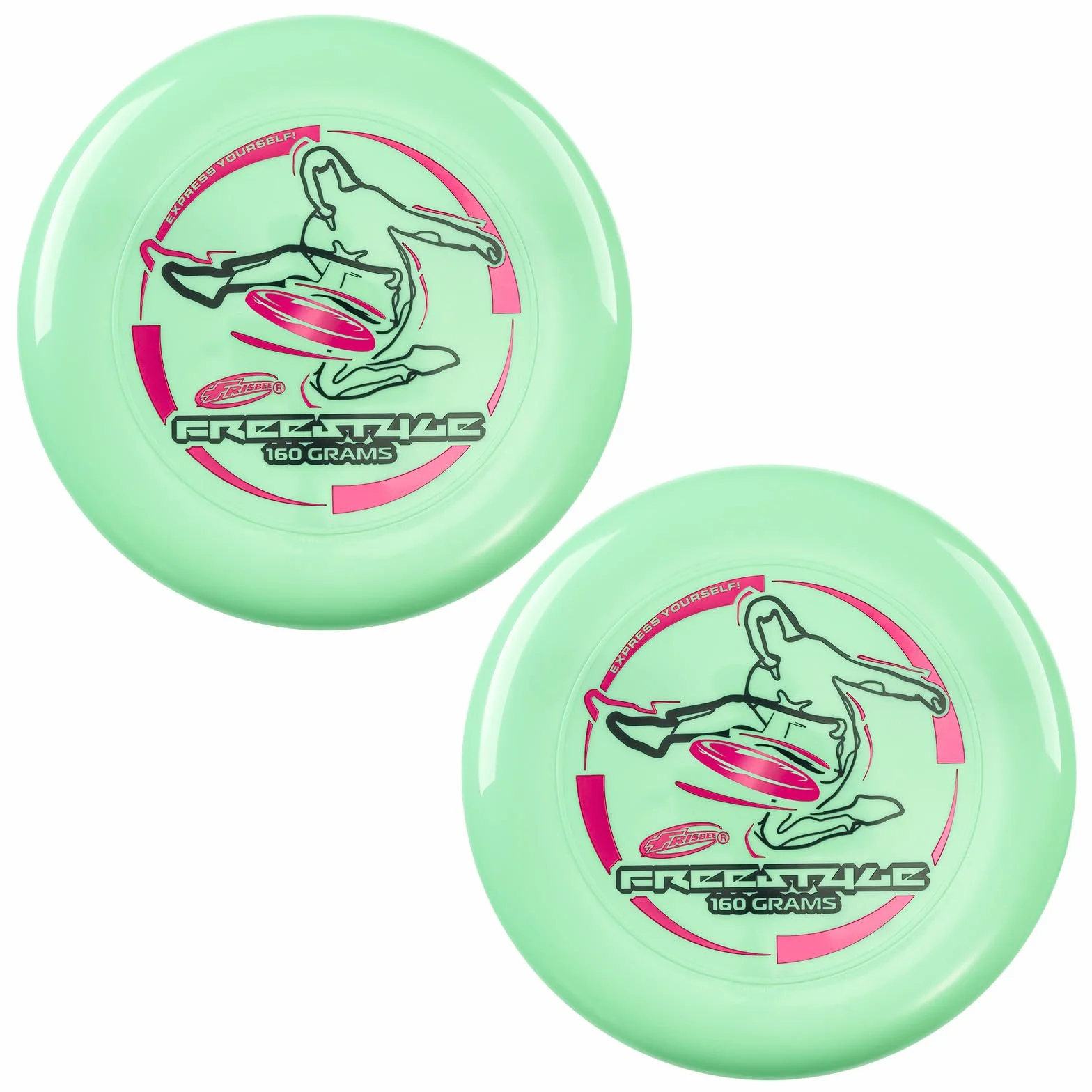 Wham-O Frisbee Freestyle Disc 160g 26.67cm PE Durable Flexible para Playa