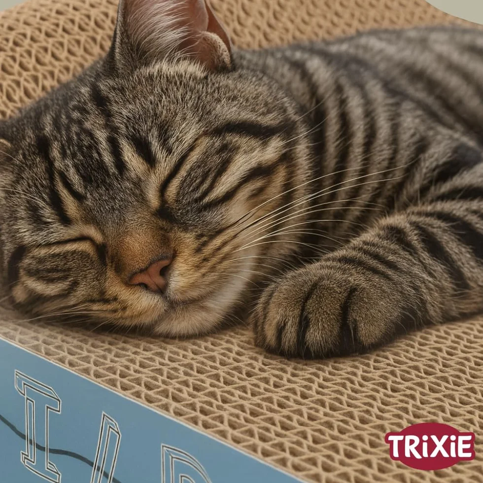 Trixie Wild Cat arañazos cartón, 41 x 24 x 7 cm), color rojo