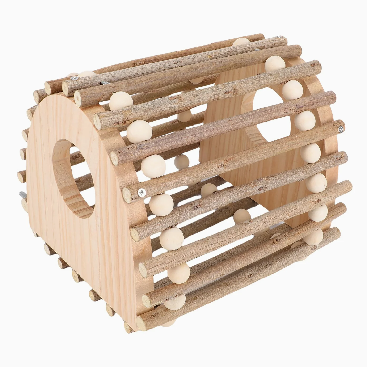 Generic Juguete de Madera para Loros, Diseño Innovador Que Promueve el Ejercicio Físico para Jaulas de Pájaros, Juguete para Escalar, Material Seguro, Madera de Pino para Loros y Mascotas Pequeñas