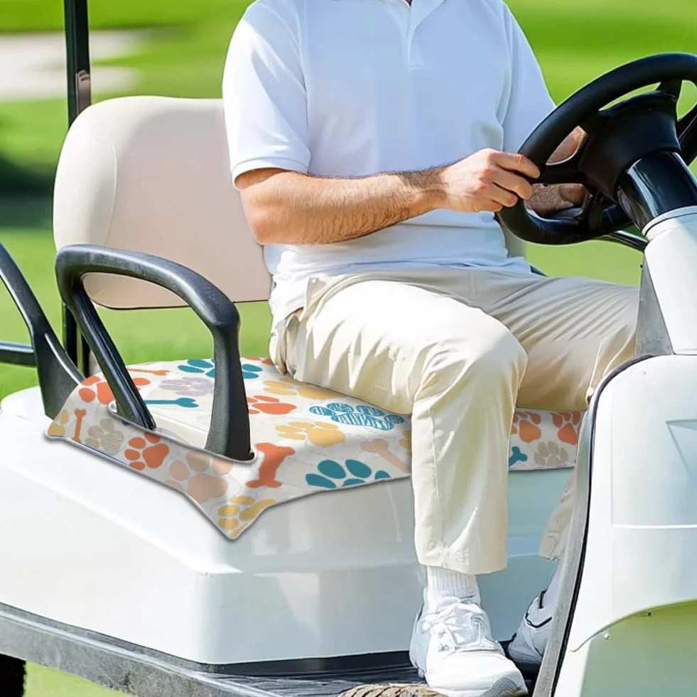 Peacoblue Fundas de asiento para carrito de golf 100% microfibra 51 x 31 pulgadas