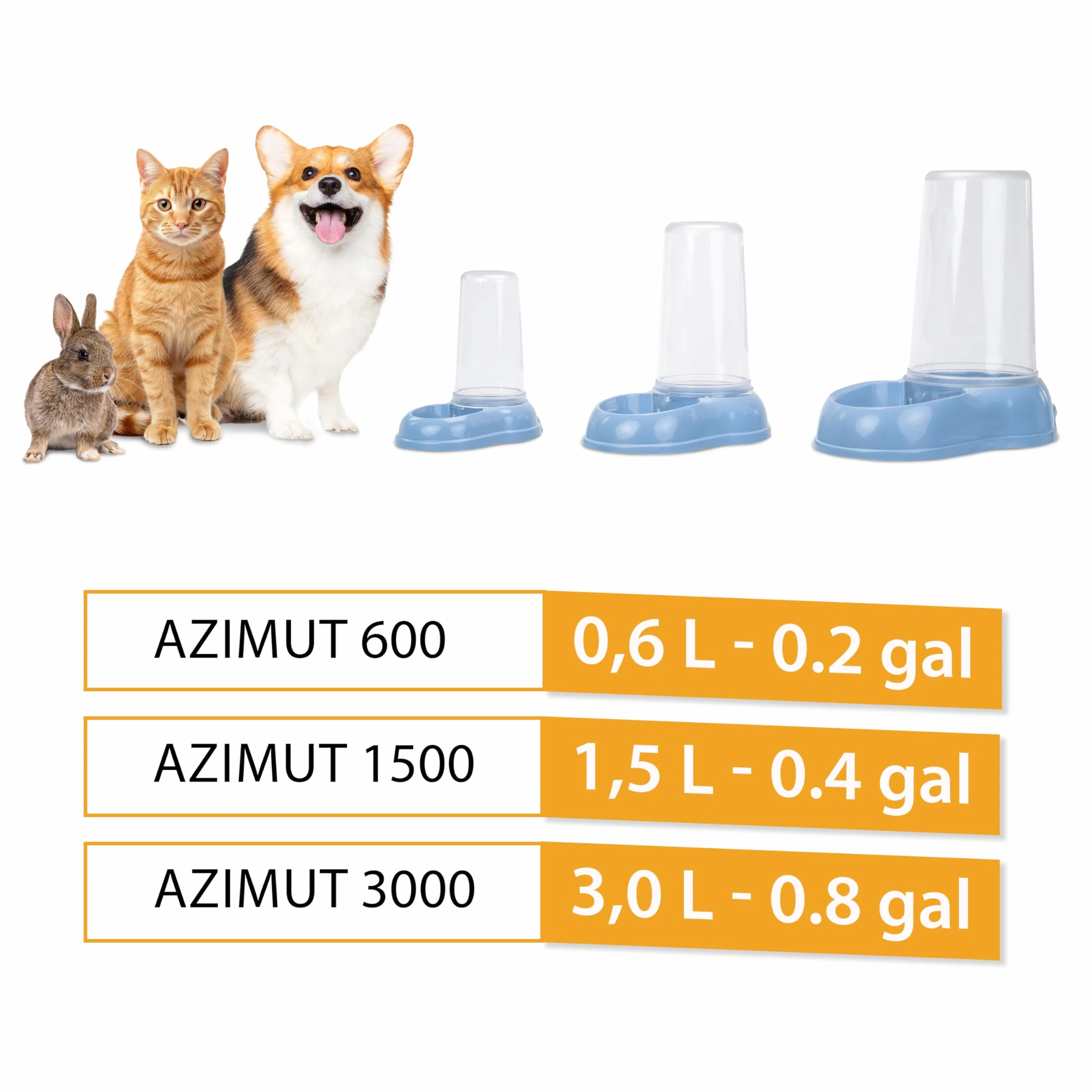 Ferplast Dispensador de Comida o Agua para Perro Comedero para Agua y Comida Seca 3 litros, Fondo Antideslizante, 20 x 33,5 x h 31 cm Lila