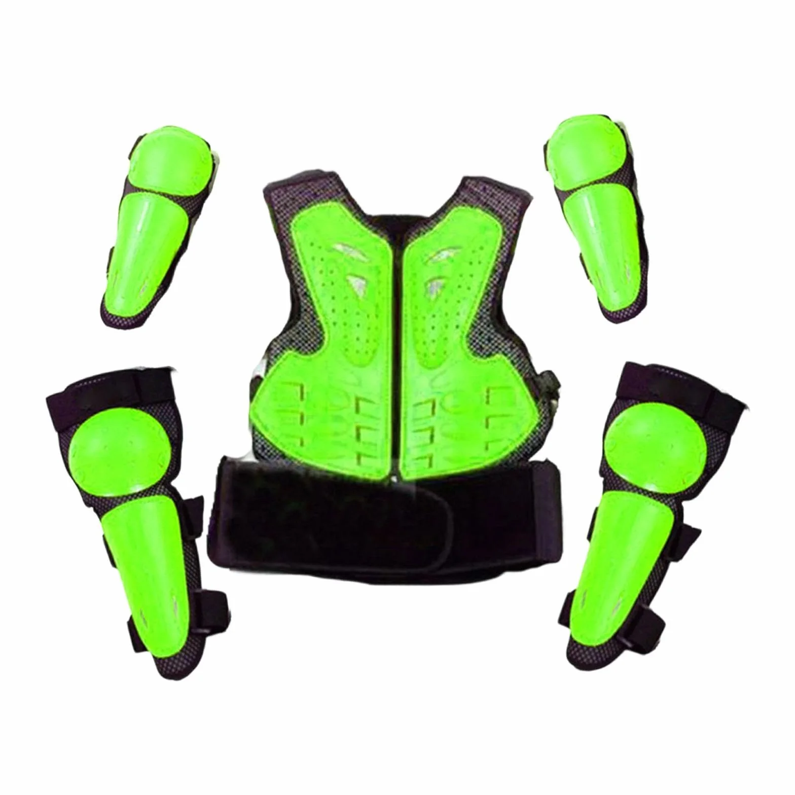 Traje de protección para niños para Motocicleta, Rodilleras y Coderas Transpirables