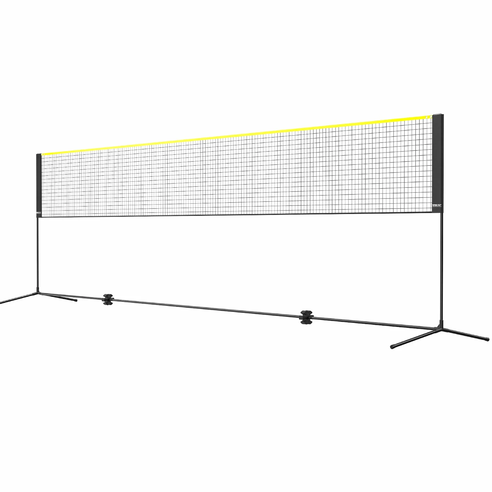 VEVOR Red Bádminton Voleibol Ajustable 606x155x103 cm Portátil con Postes Soporte Bolsa Raquetas Volantes Nailon