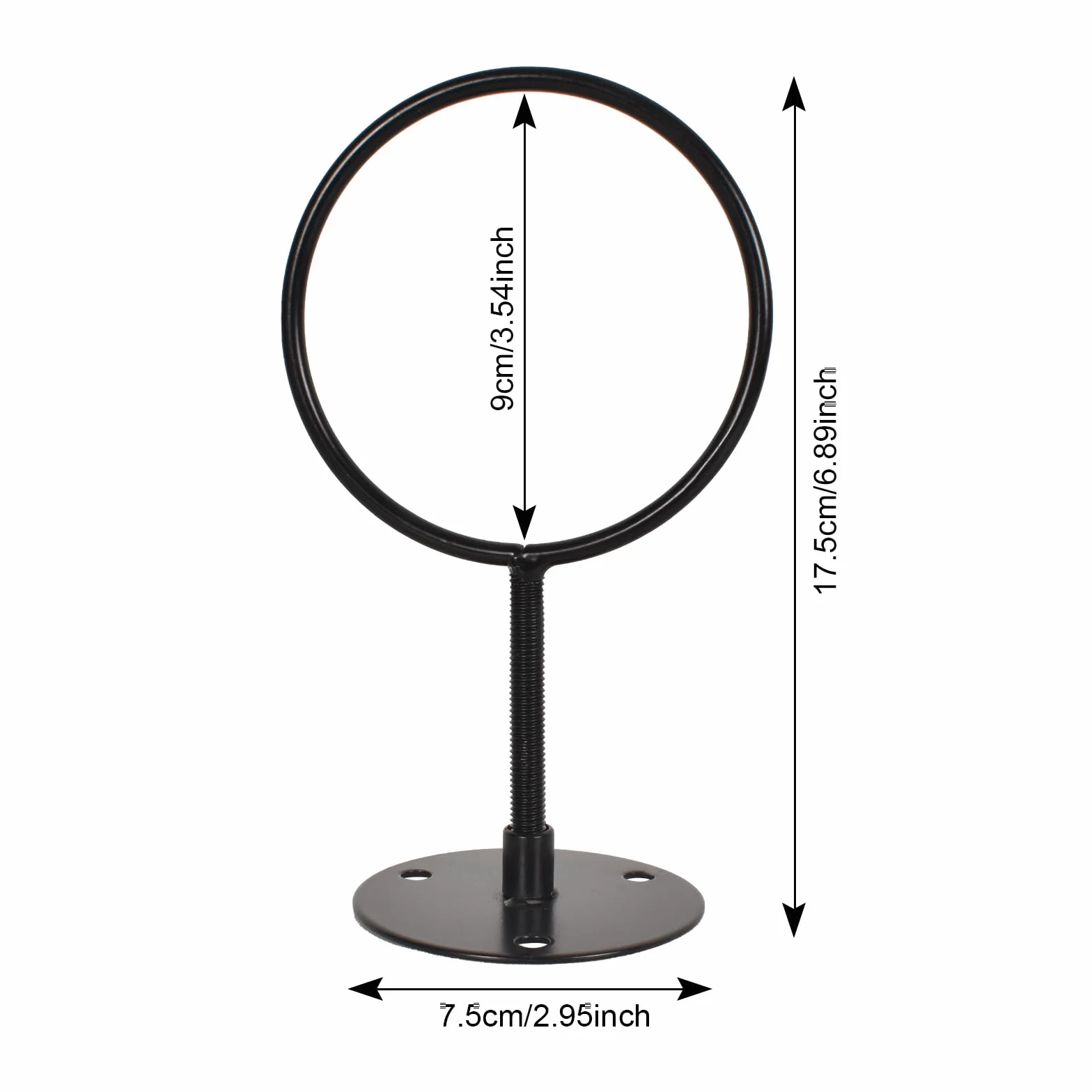 Soporte de Pared para Balones de Exhibición Baloncesto Rugby Voleibol Negro