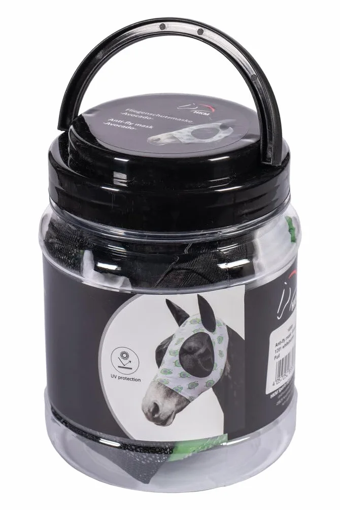 HKM Avocado Máscara anti moscas Blanco/Lila Pony